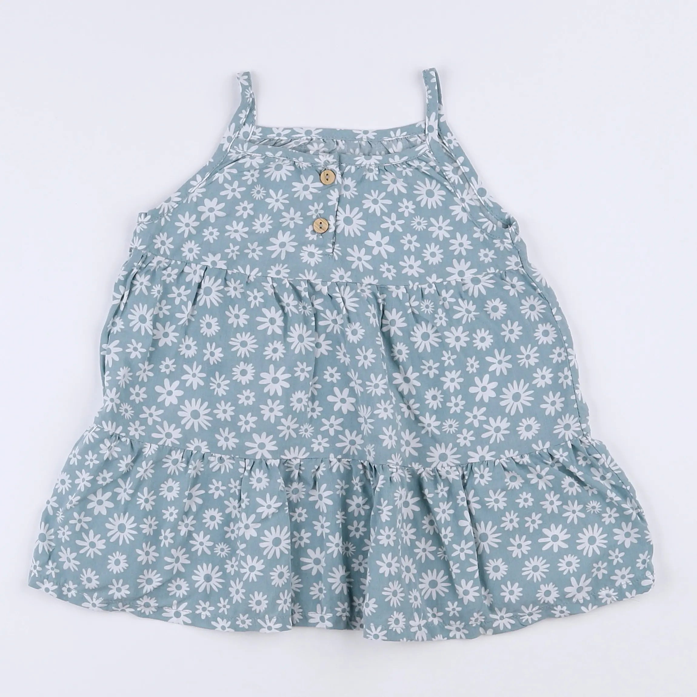 Vertbaudet - robe vert - 12 mois