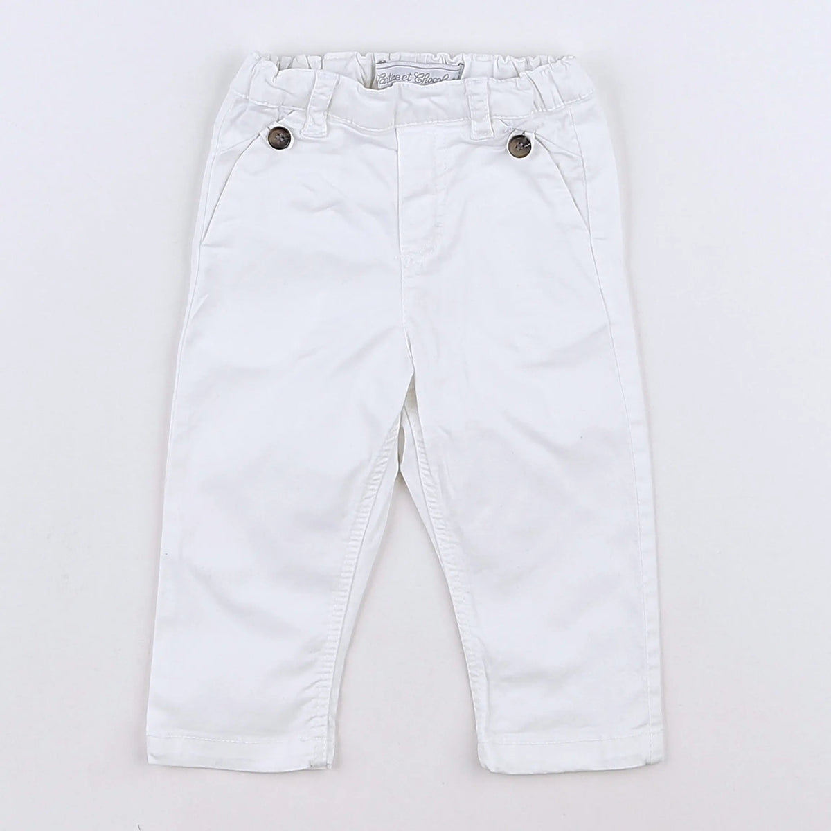 Tartine & Chocolat - pantalon blanc - 6 mois
