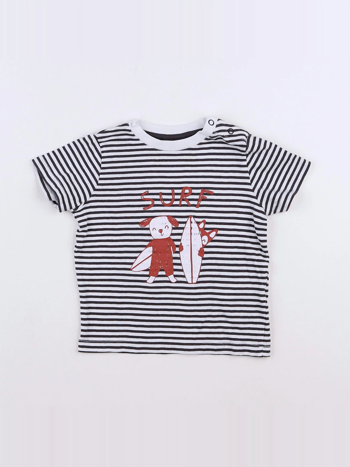 Vertbaudet - tee-shirt gris - 9 mois