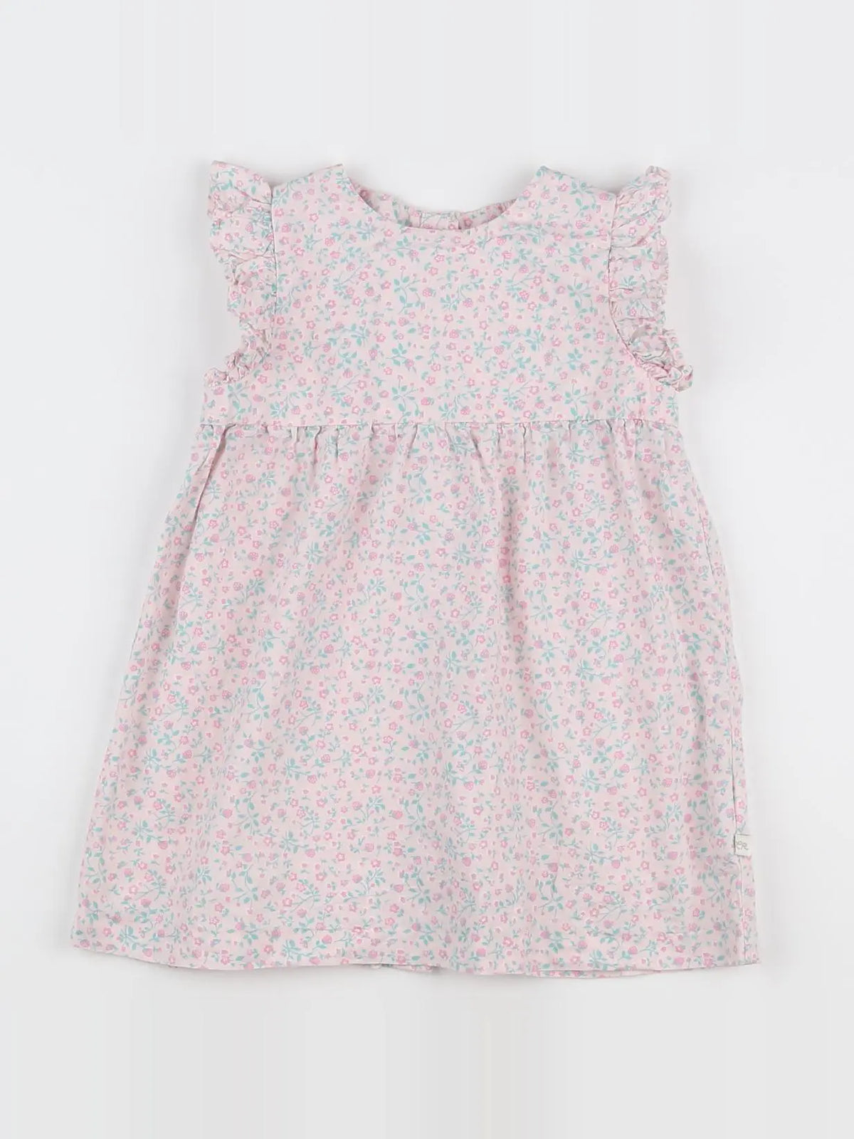 Cadet Rousselle - robe rose, vert - 18 mois