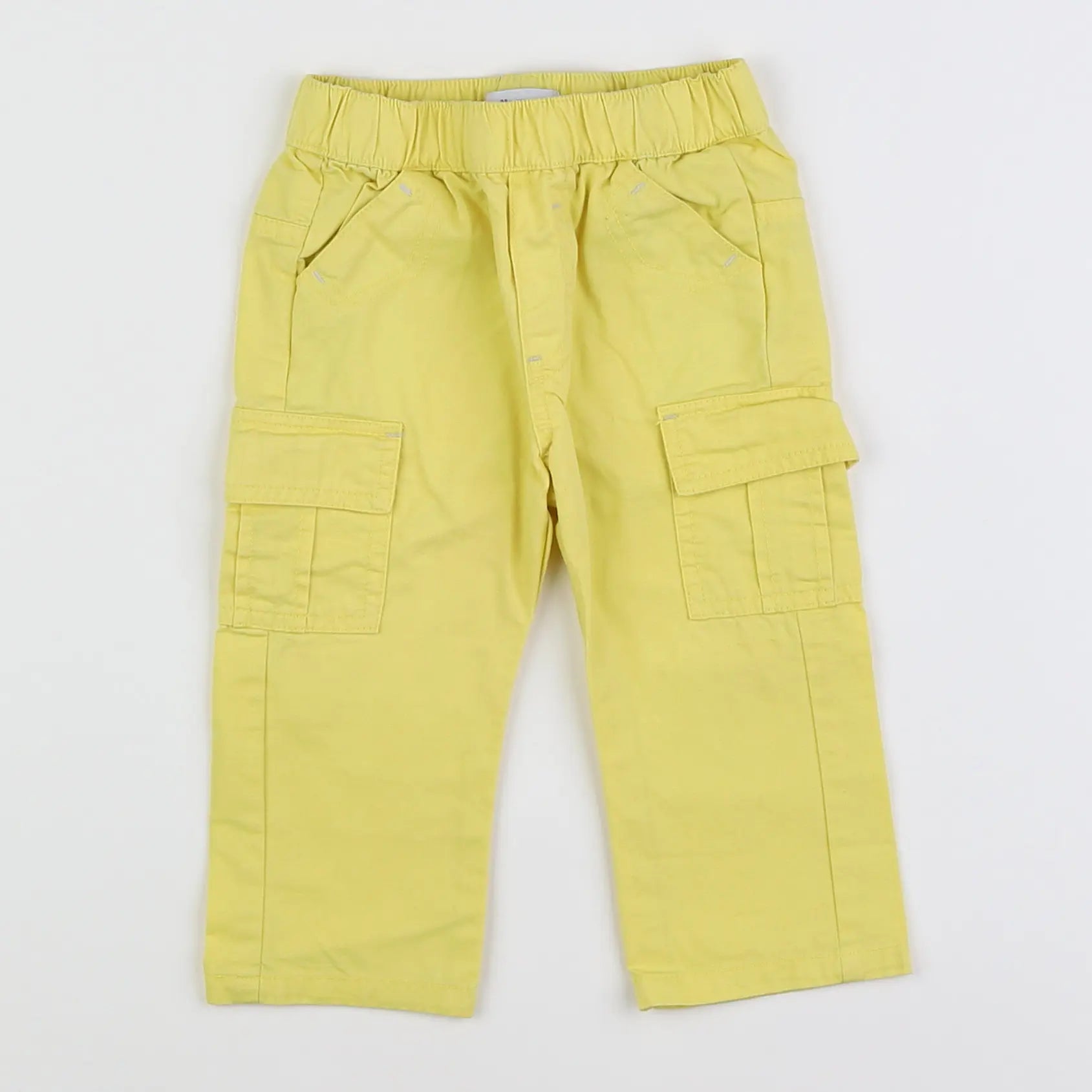 Vertbaudet - pantalon jaune - 12 mois