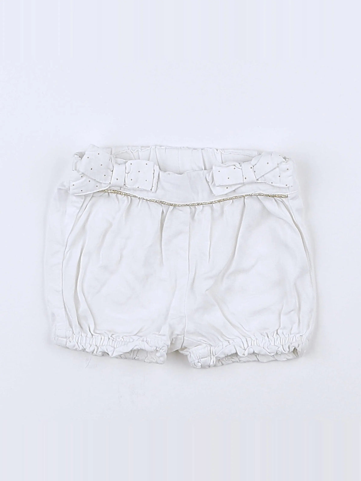 Tape à l'oeil - short blanc - 6 mois