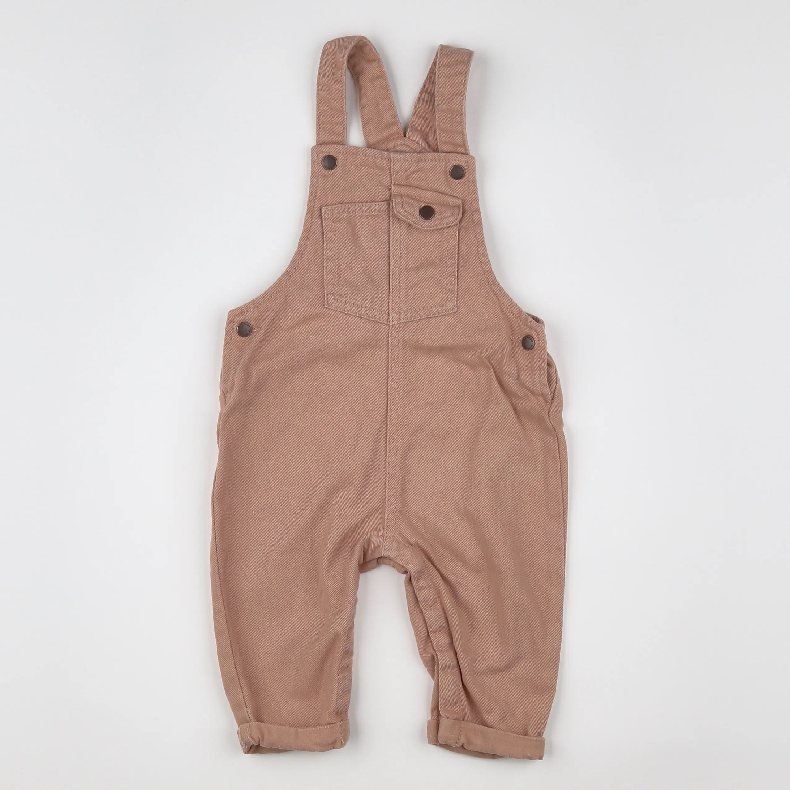 Vertbaudet - salopette marron - 12 mois
