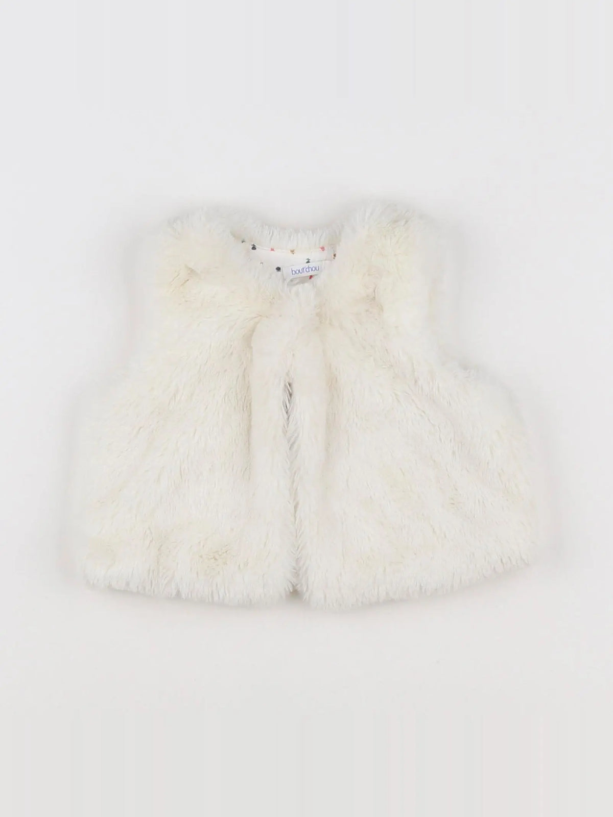 Boutchou - gilet blanc - 6 mois