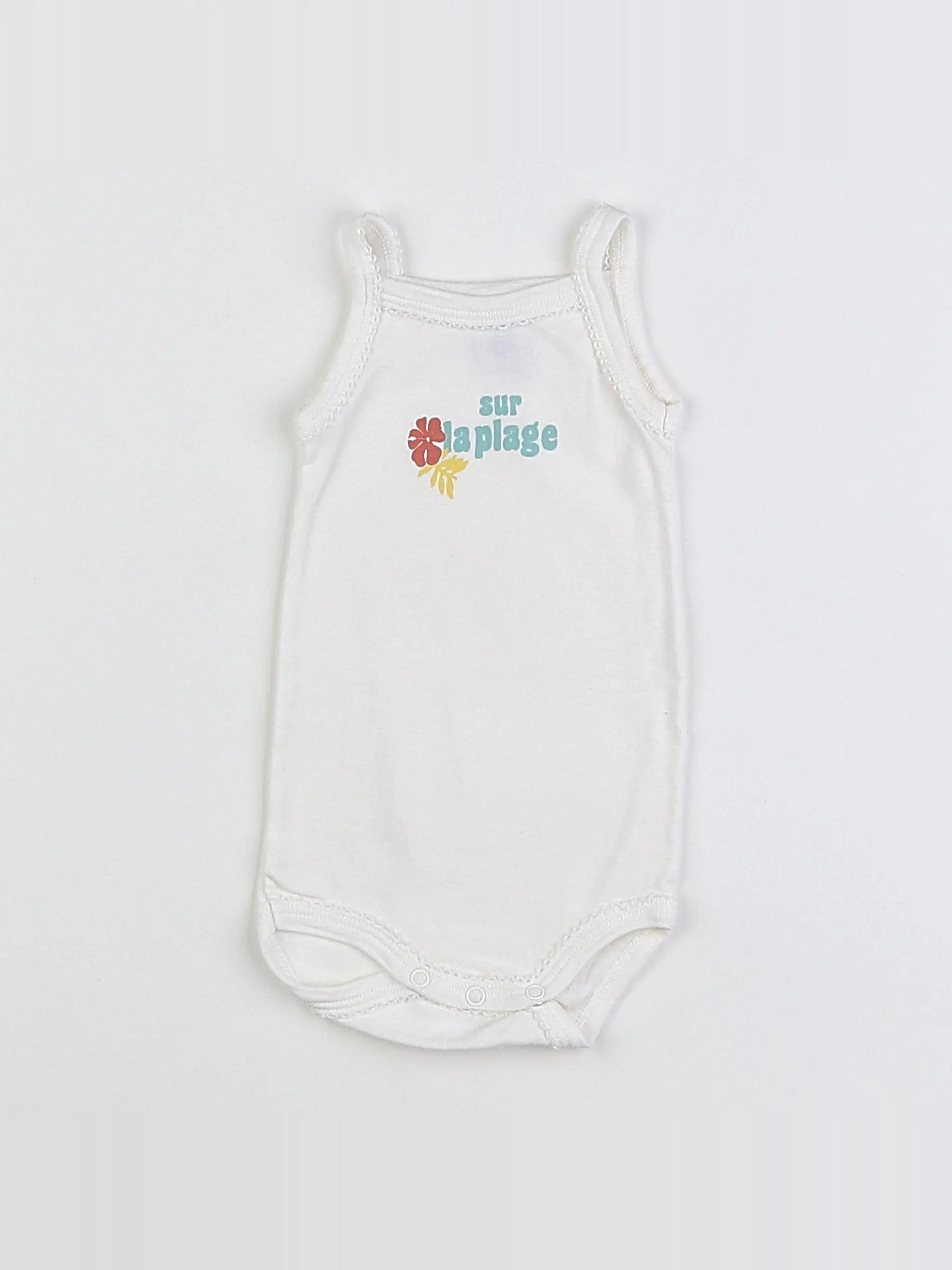 Petit Bateau - body blanc - 3 mois