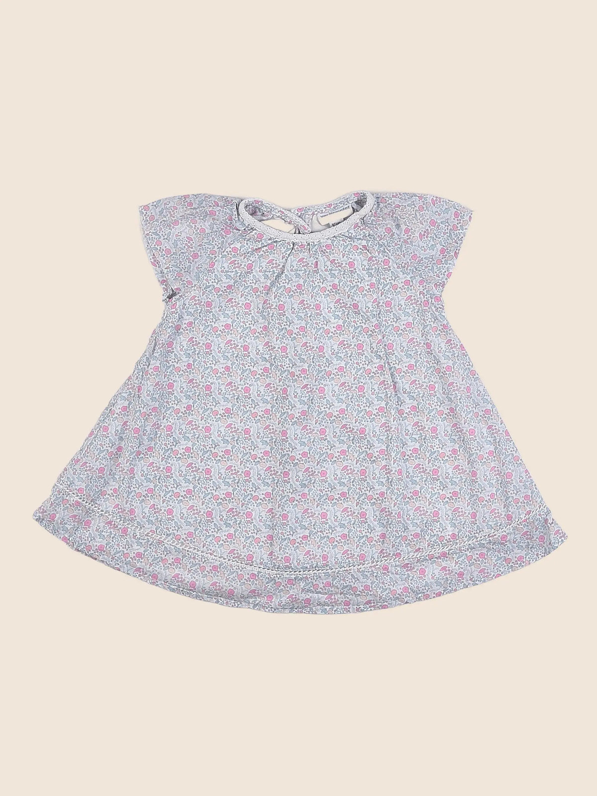 Vertbaudet - robe multicolore - 6 mois