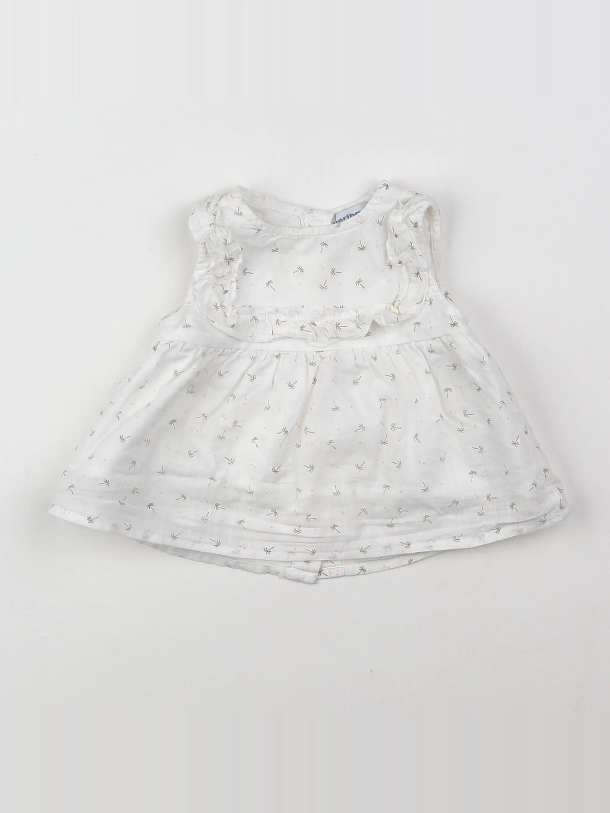 Vertbaudet - blouse blanc - 3 mois