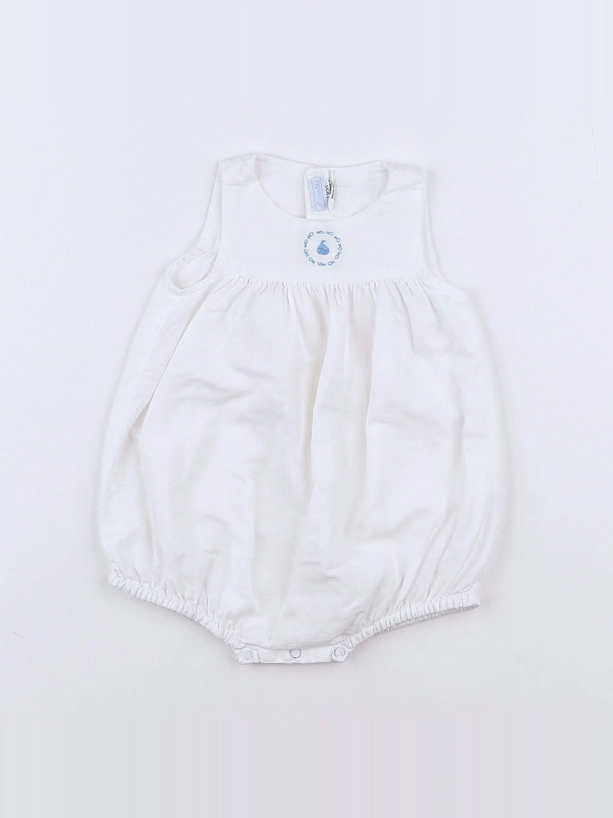 Acanthe - combinaison bleu, blanc - 3 mois