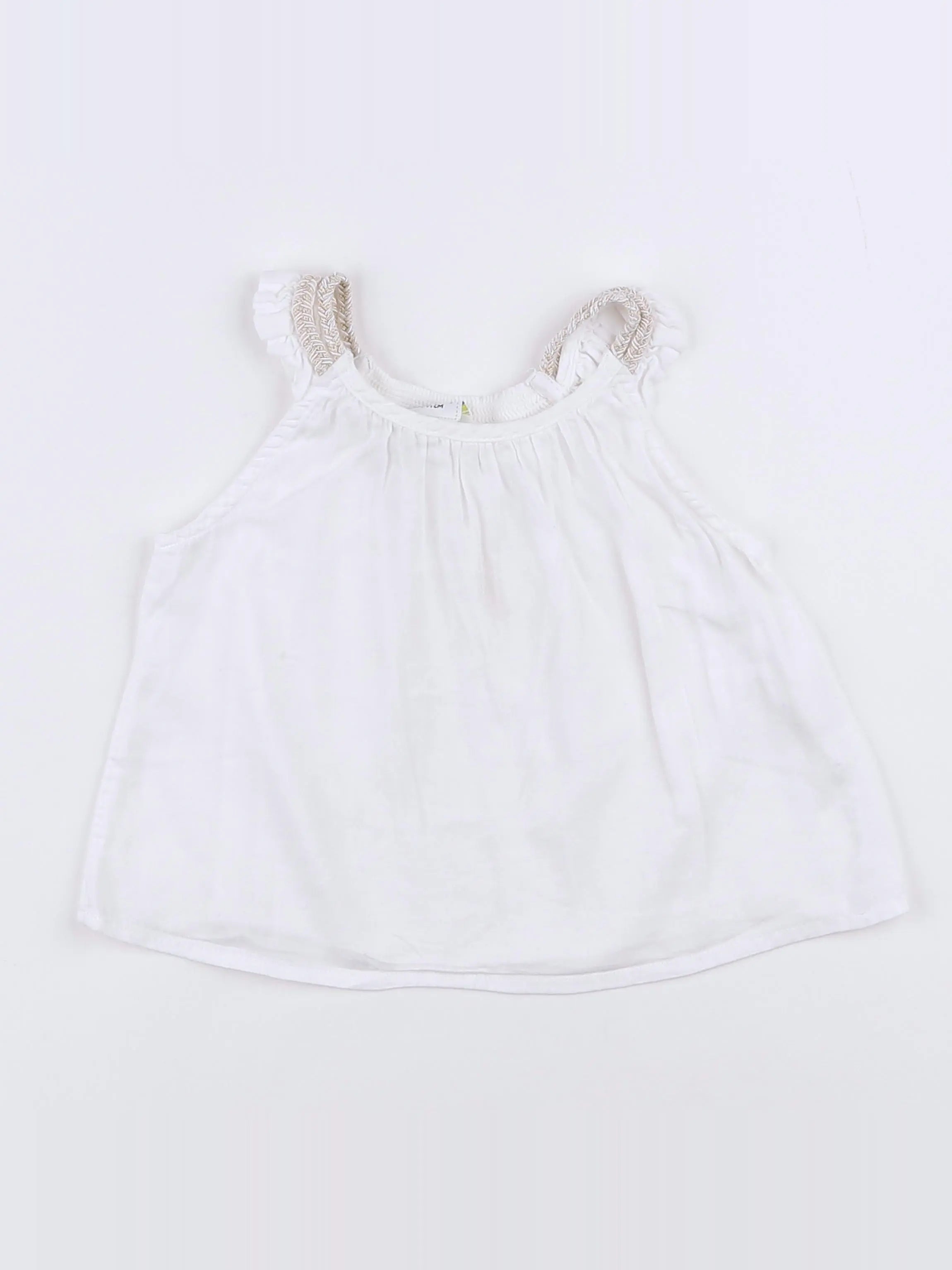 Tape à l'oeil - blouse blanc - 9 mois