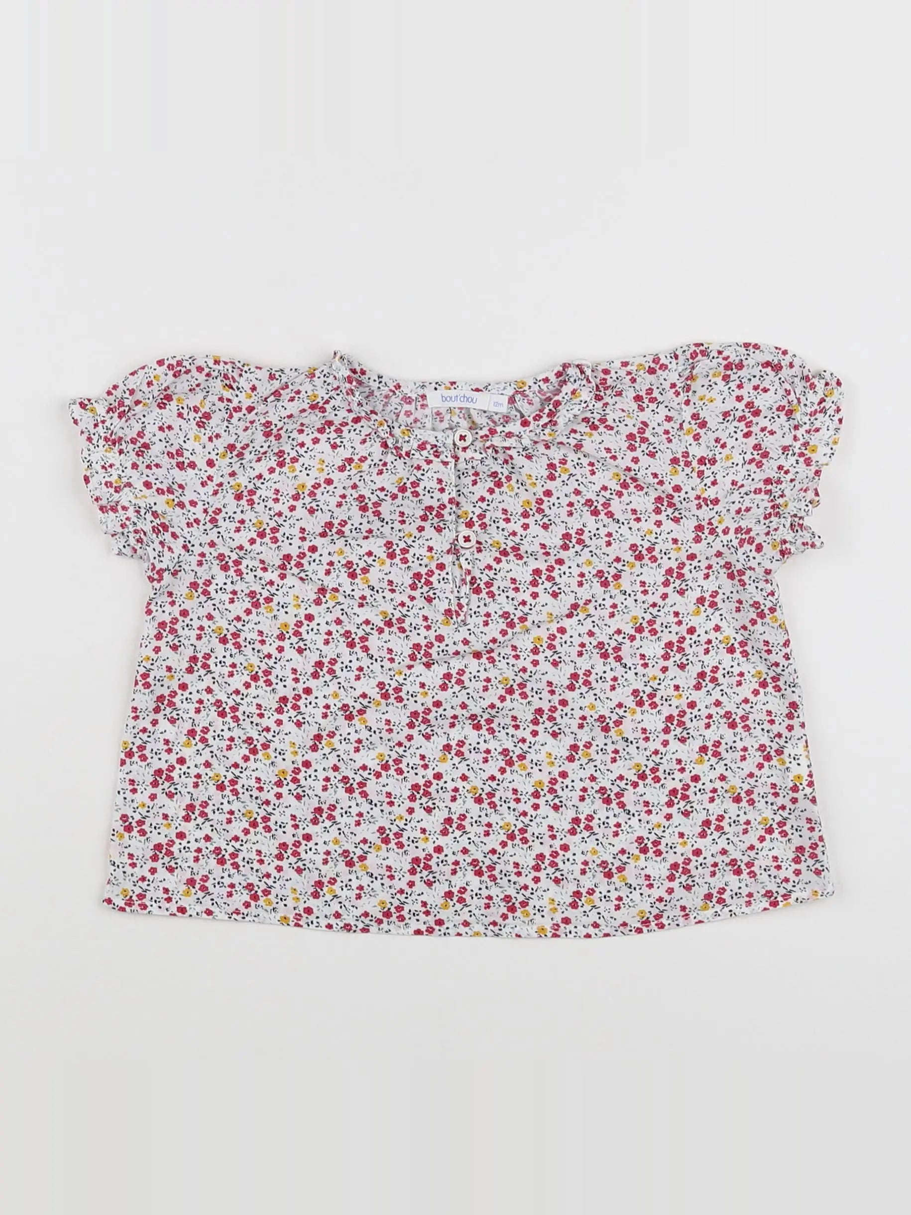 Boutchou - blouse multicolore - 12 mois