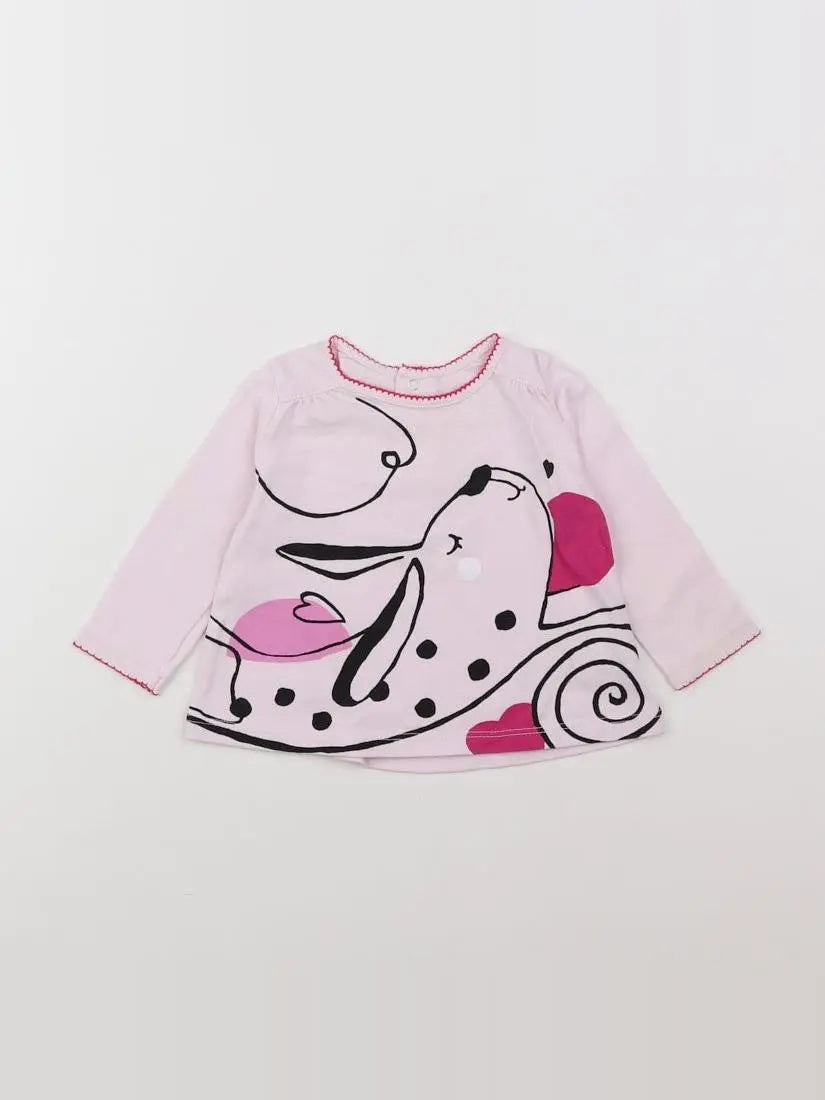 Catimini - tee-shirt rose - 12 mois
