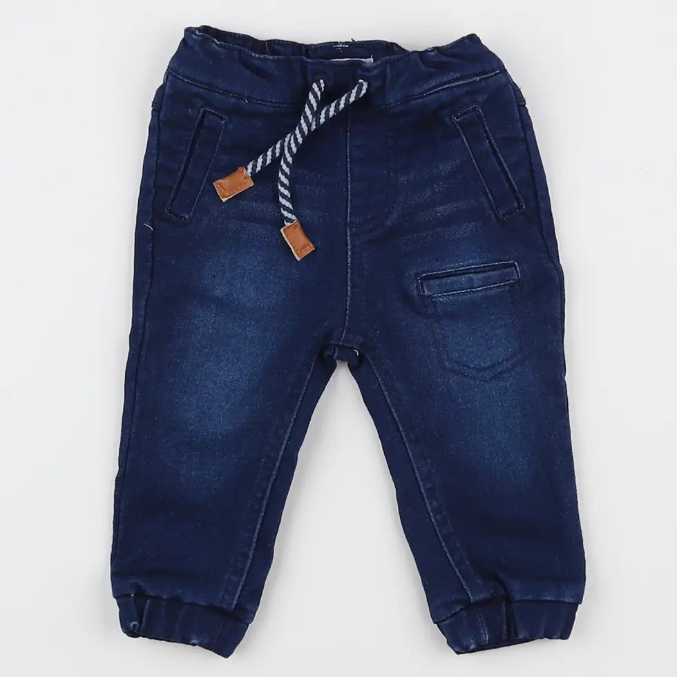 Vertbaudet - pantalon bleu - 6 mois