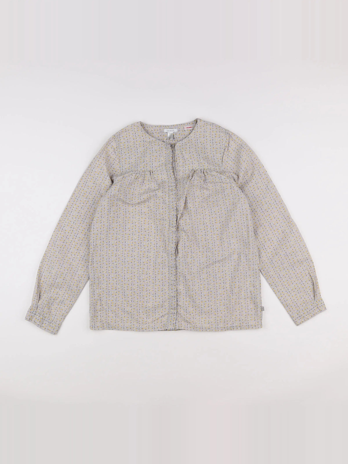 Okaidi - blouse gris, jaune - 12 ans