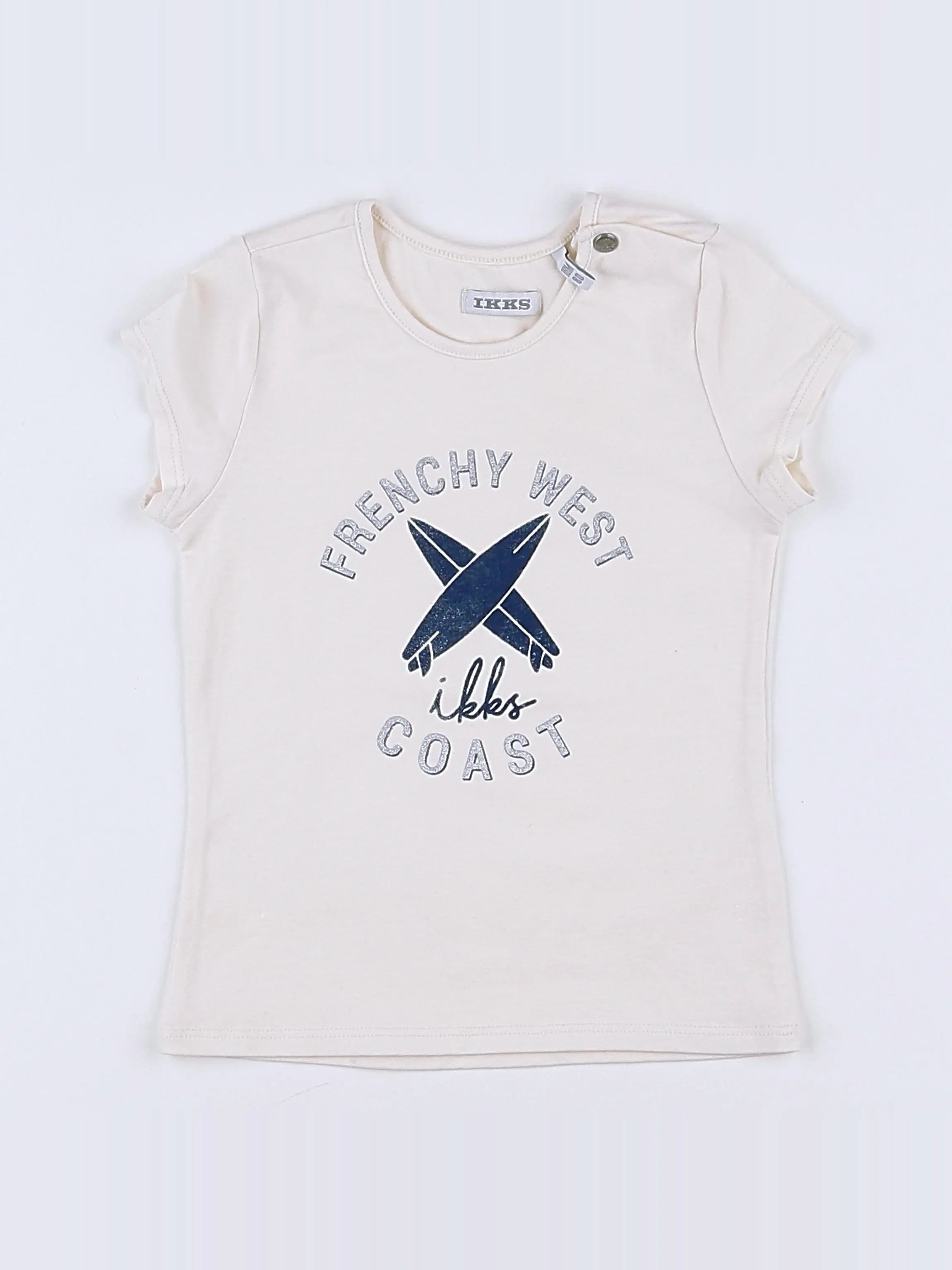 IKKS - tee-shirt beige - 18 mois