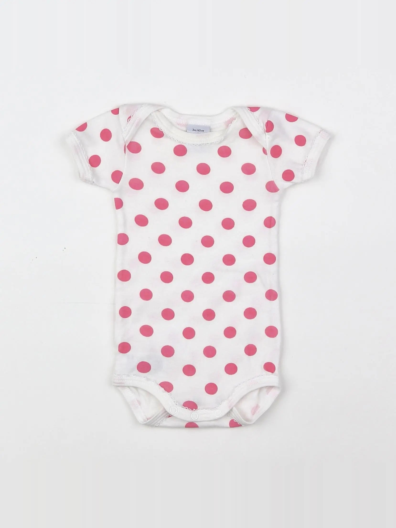 Petit Bateau - body rose - 3 mois