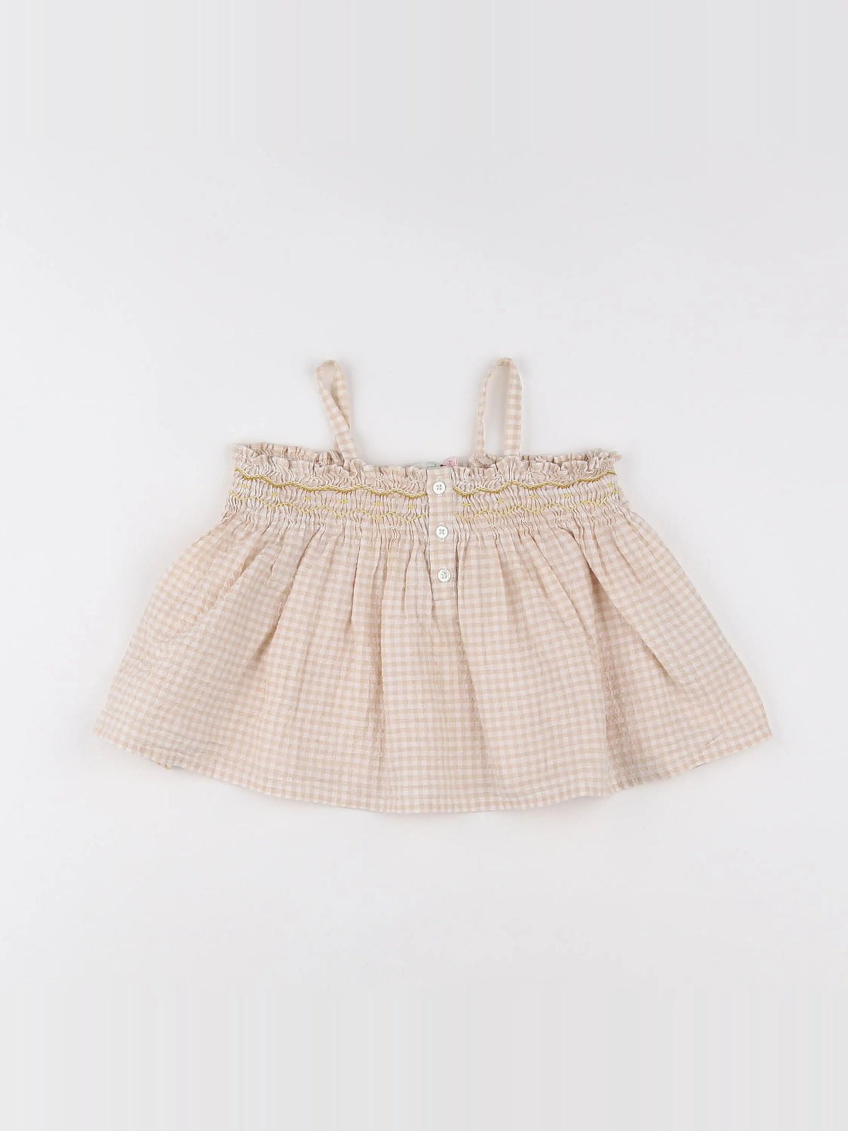 Bonpoint - blouse beige - 12 mois