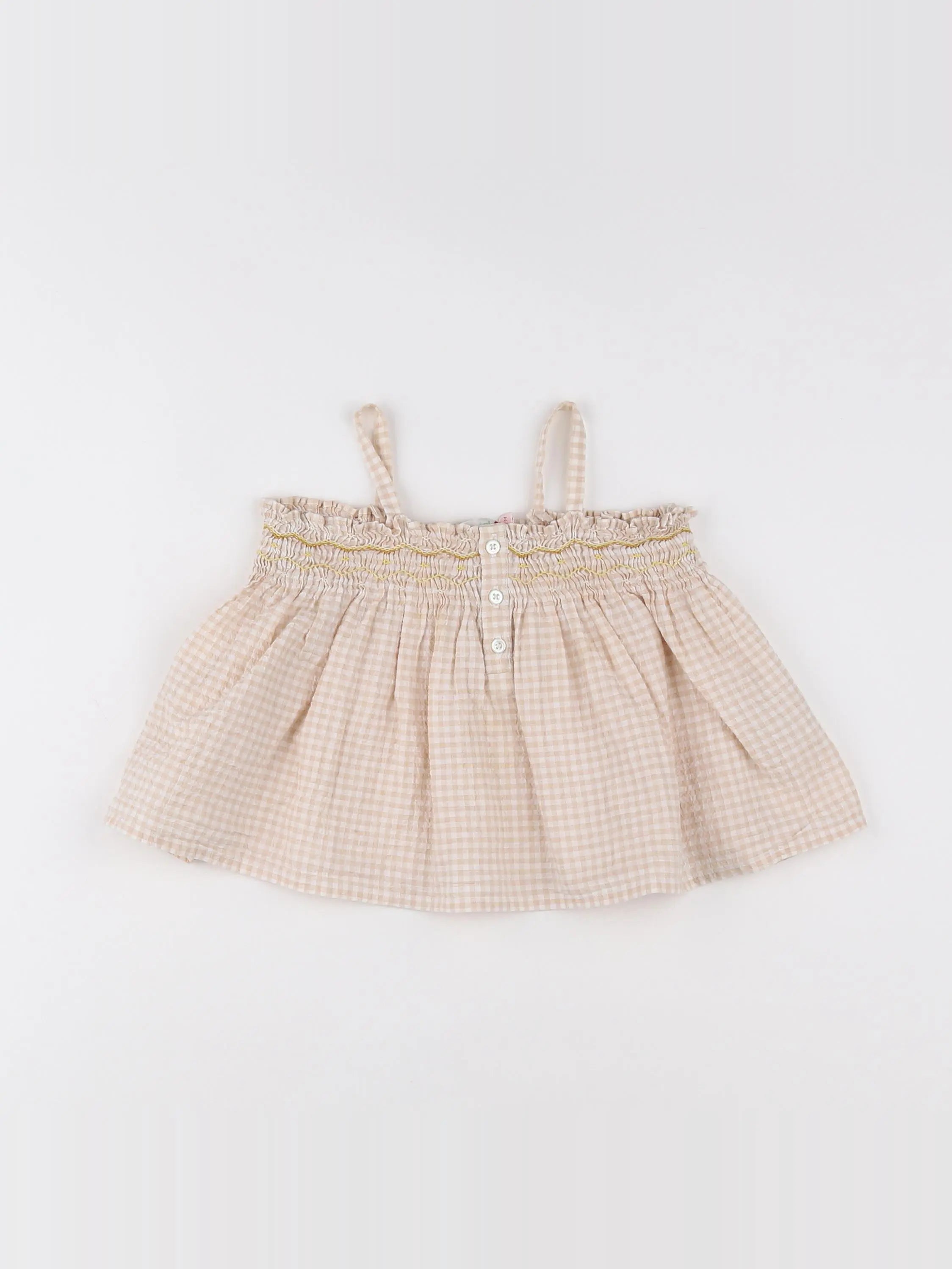 Bonpoint - blouse beige - 12 mois