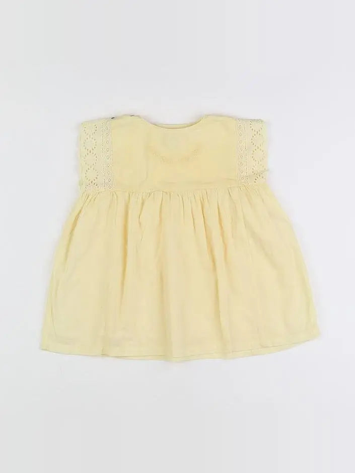 Cyrillus - robe jaune - 12 mois