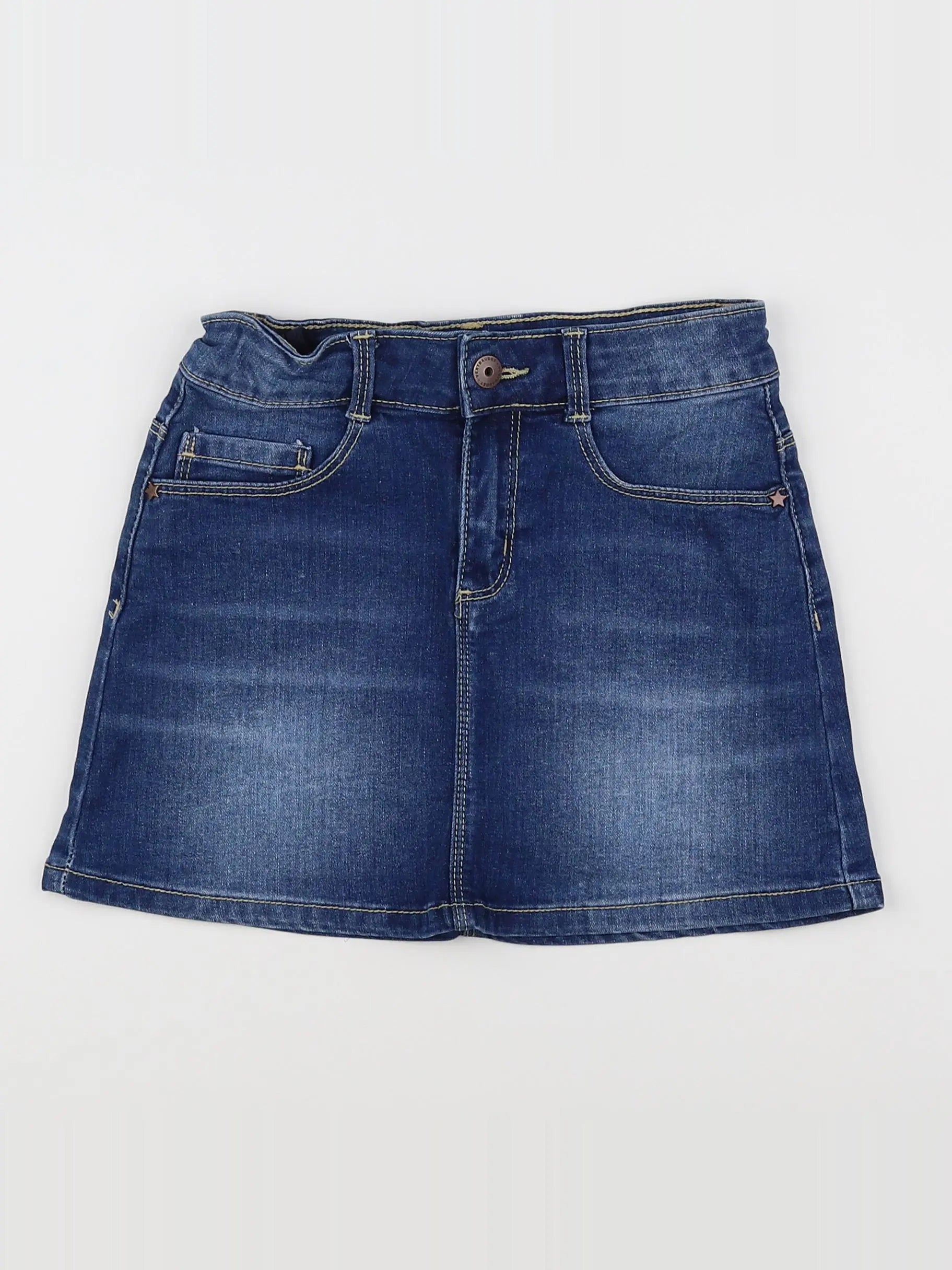 Vertbaudet - jupe bleu - 9 ans