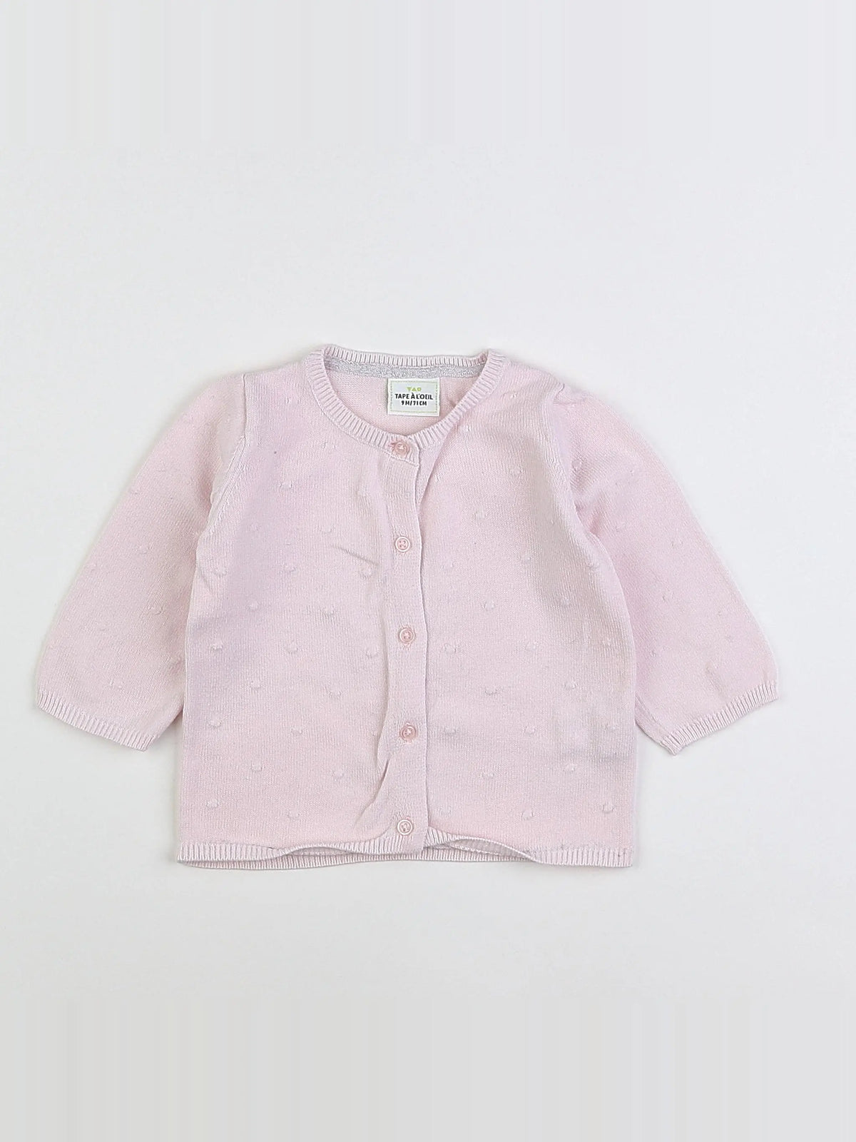 Tape à l'oeil - gilet rose - 9 mois