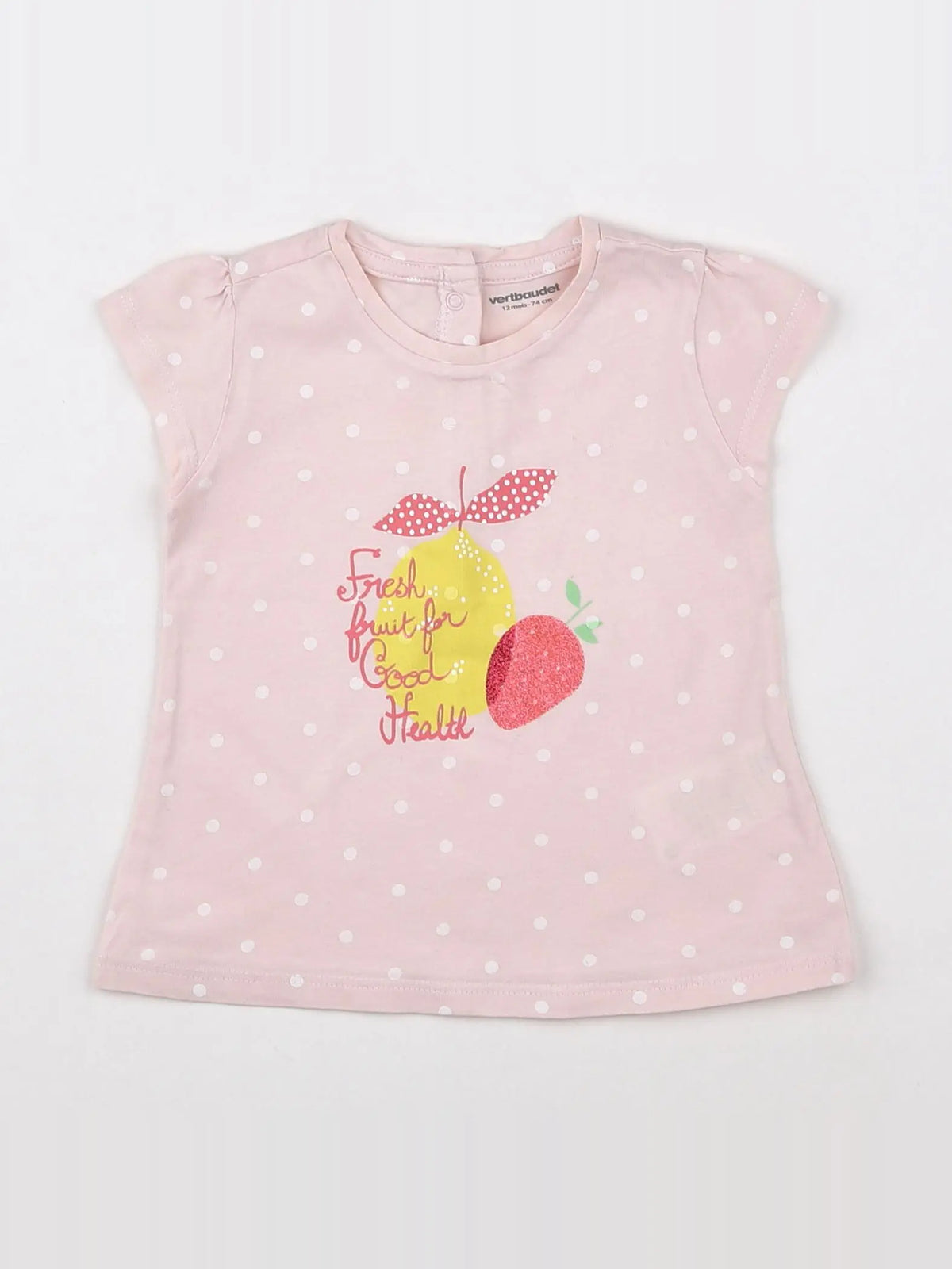 Vertbaudet - robe rose - 12 mois