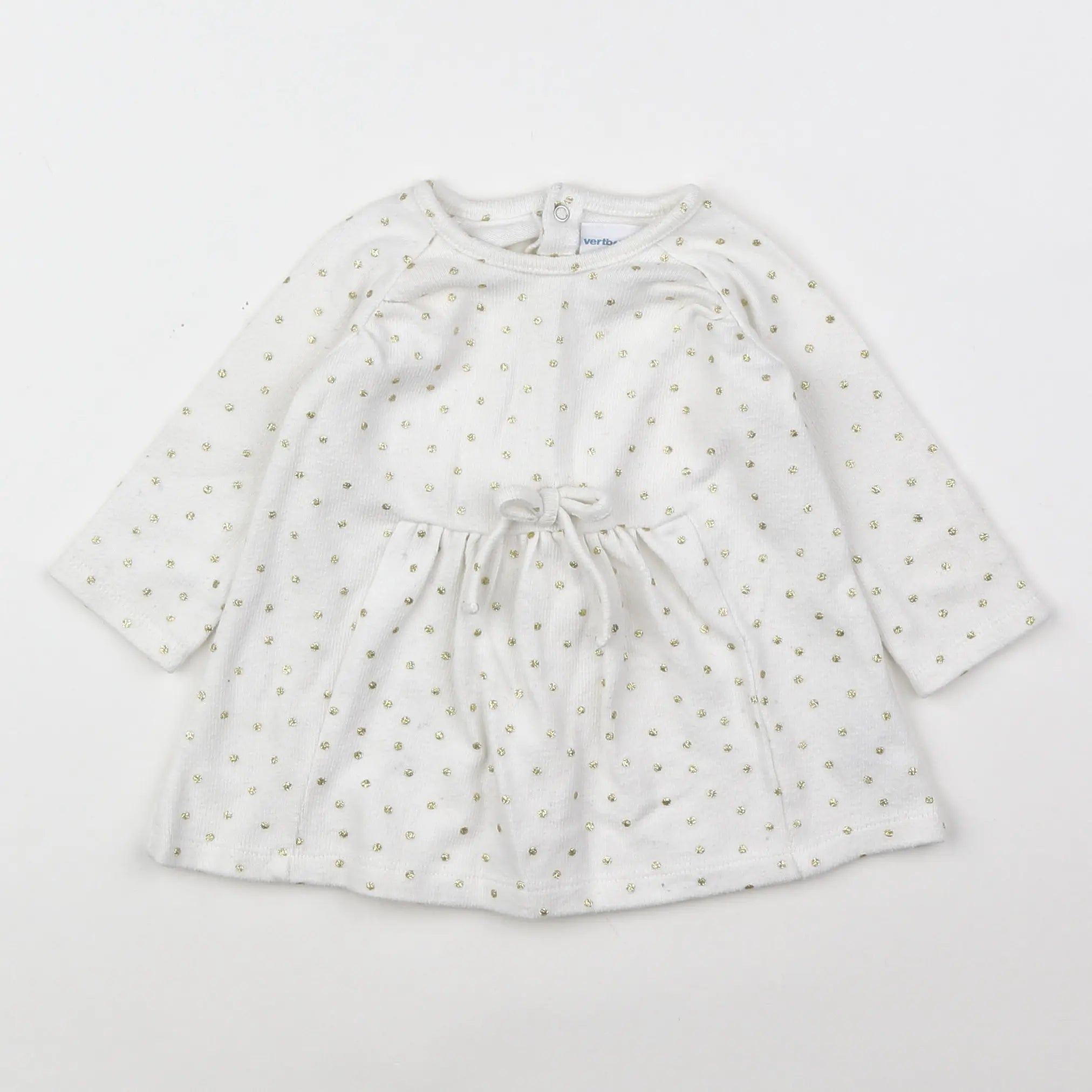 Vertbaudet - robe blanc - 6 mois
