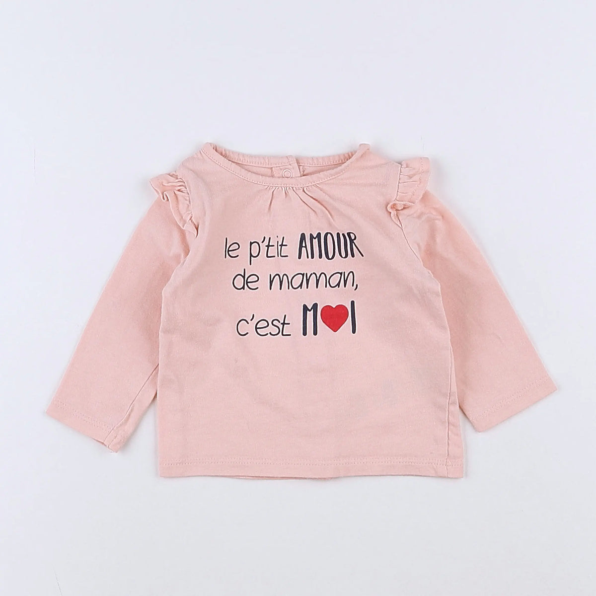 Vertbaudet - tee-shirt rose - 3 mois