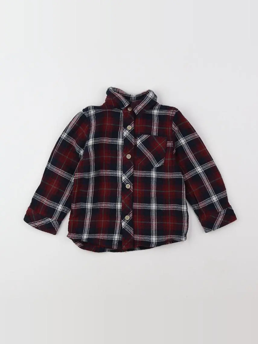 Zippy - chemise rouge - 12/18 mois