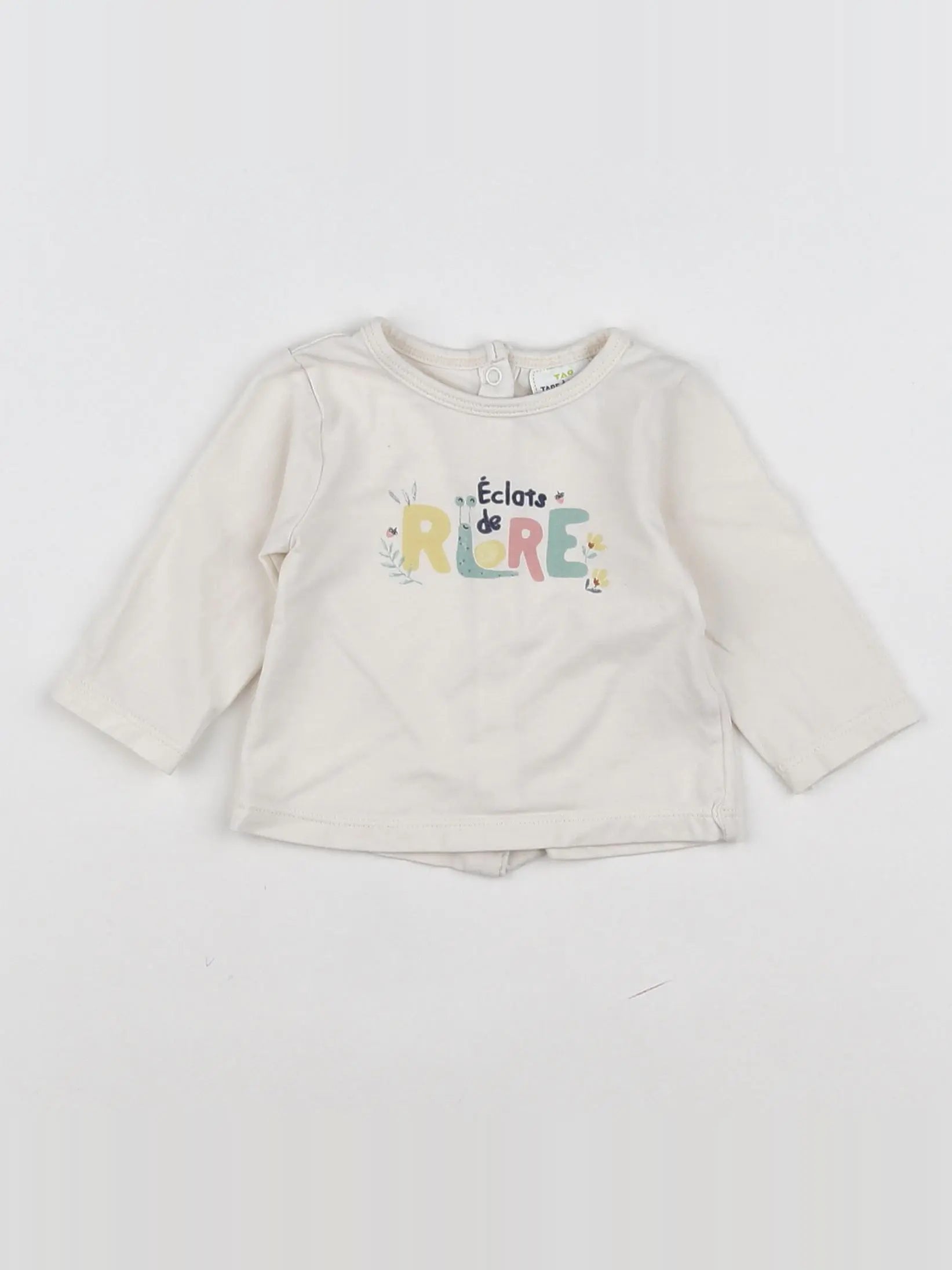 Tape à l'oeil - tee-shirt beige - 1 mois