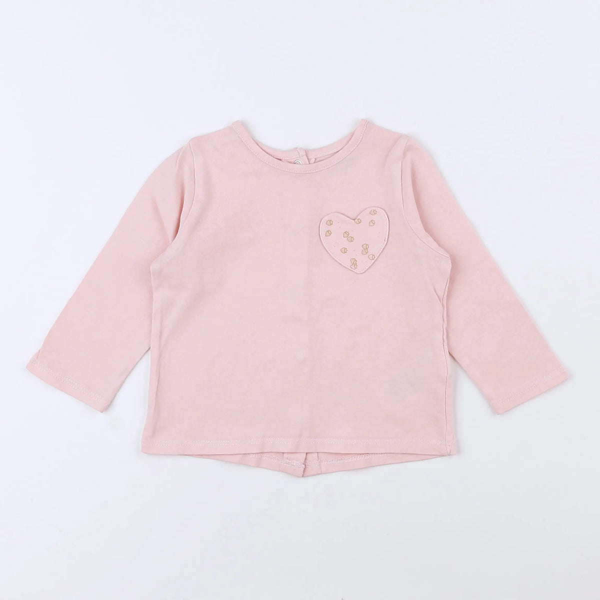 Vertbaudet - tee-shirt rose - 9 mois
