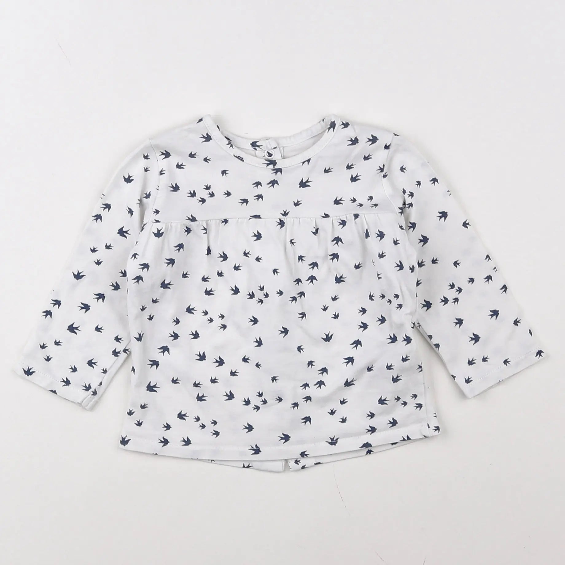 Vertbaudet - tee-shirt blanc - 9 mois