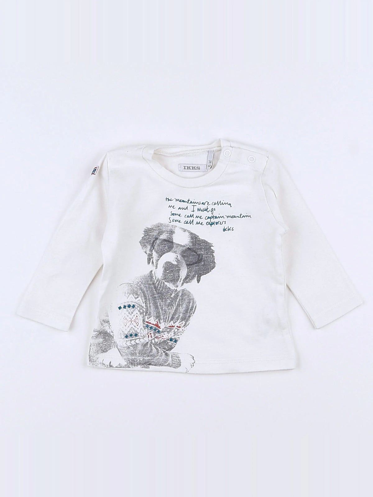 IKKS - tee-shirt blanc - 3 mois