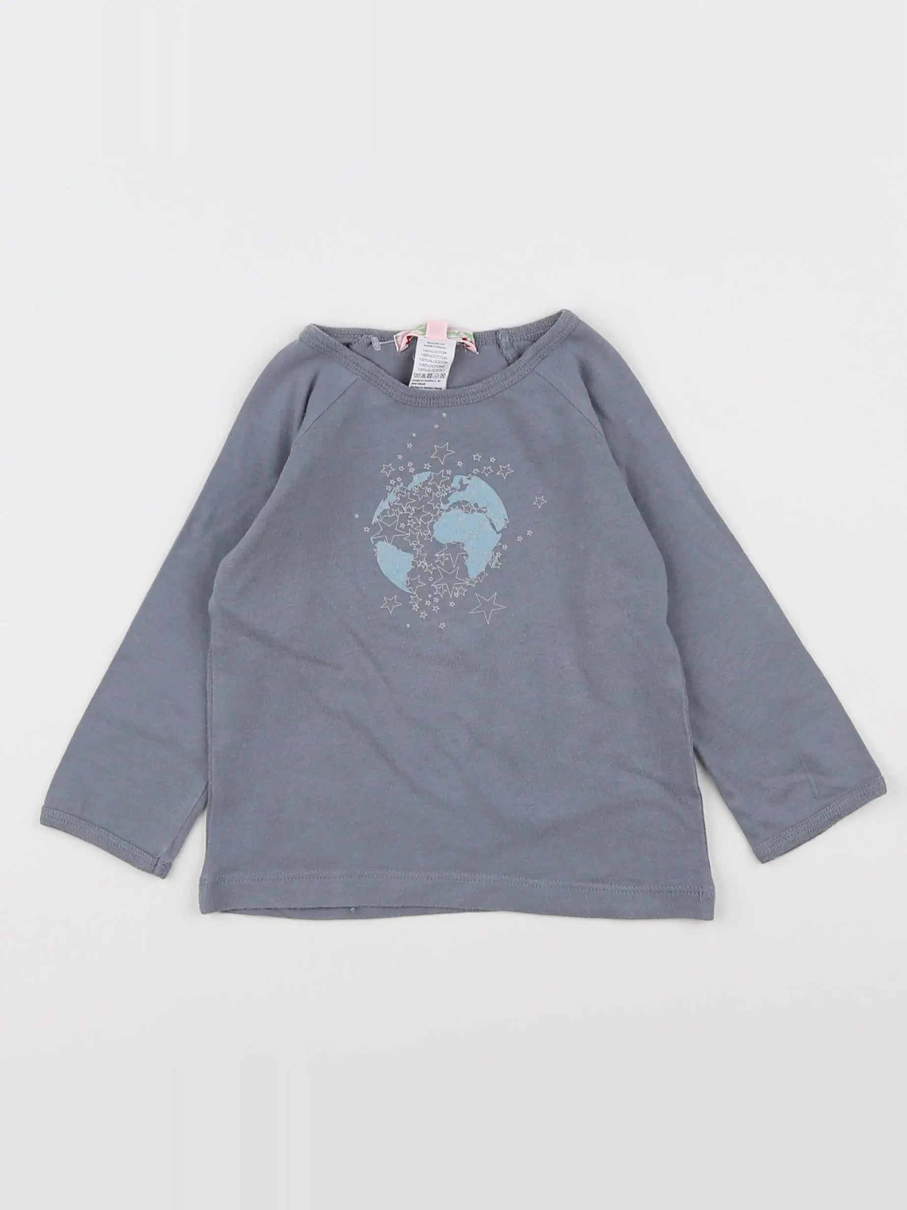 Bonpoint - tee-shirt gris - 12 mois