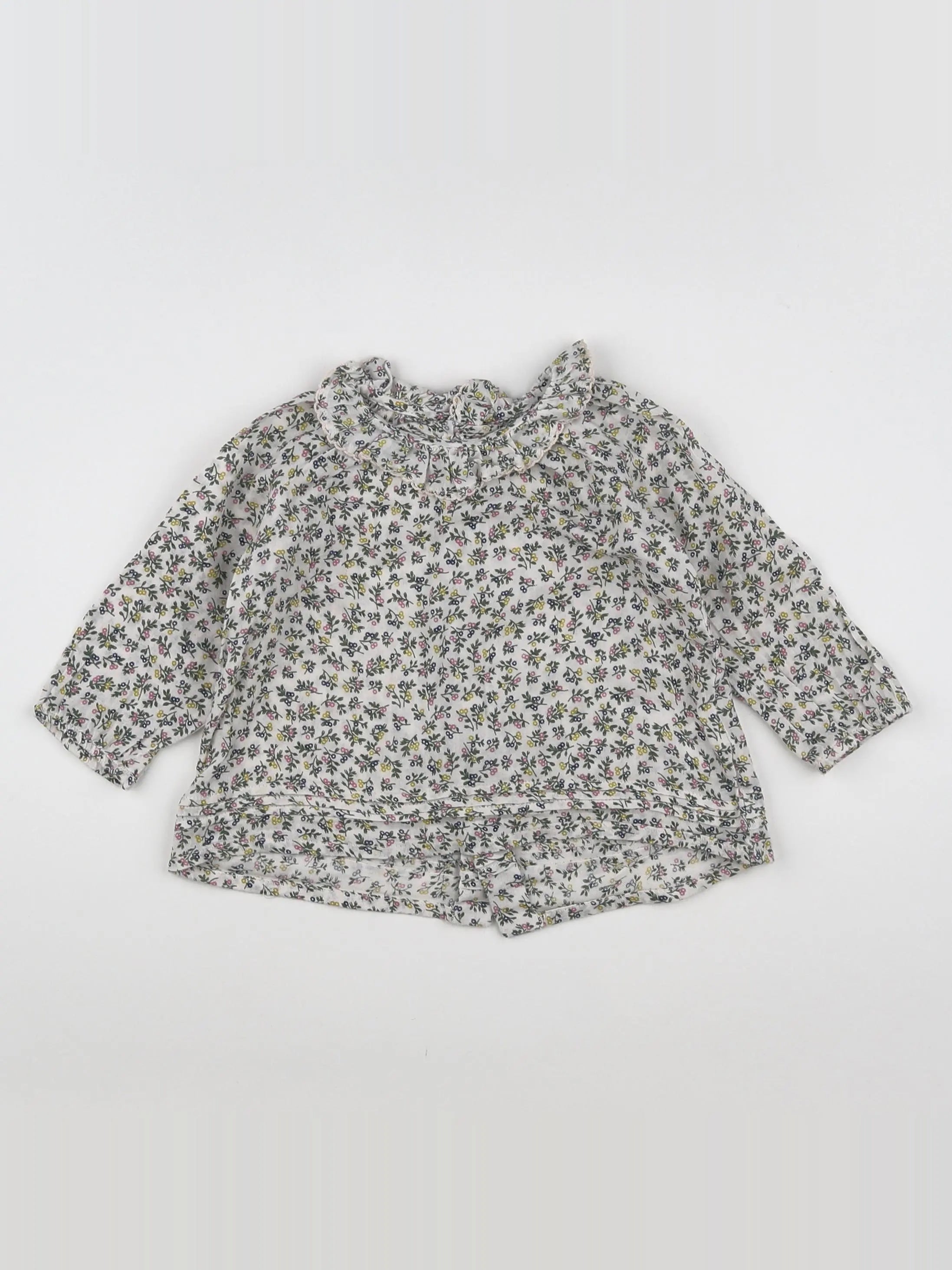 Boutchou - blouse multicolore - 12 mois