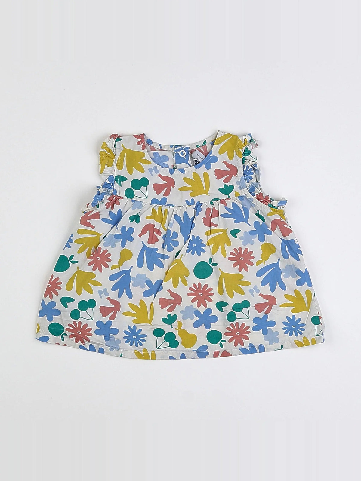 Petit Bateau - blouse multicolore - 12 mois