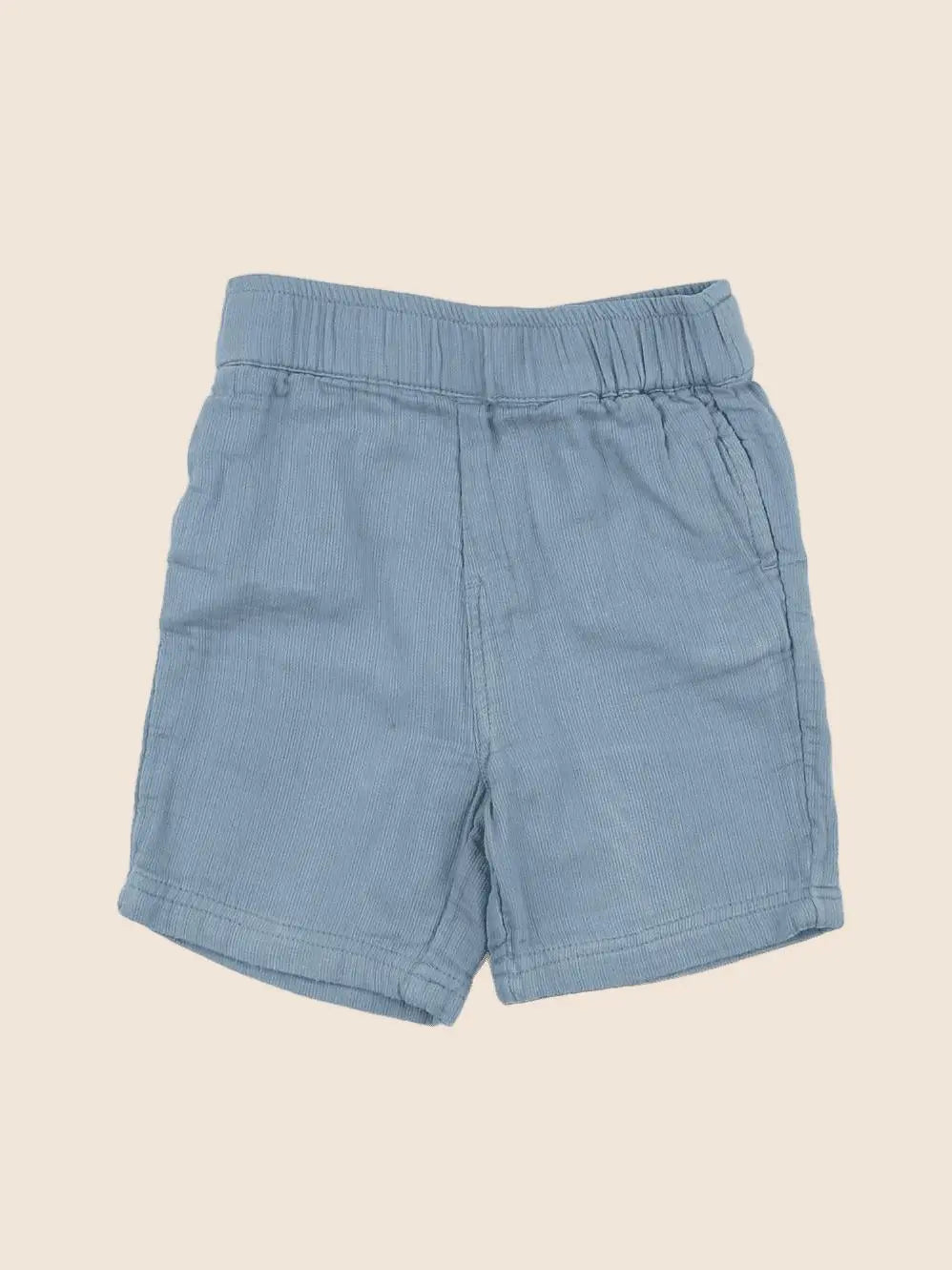 Monoprix - short bleu - 12 mois