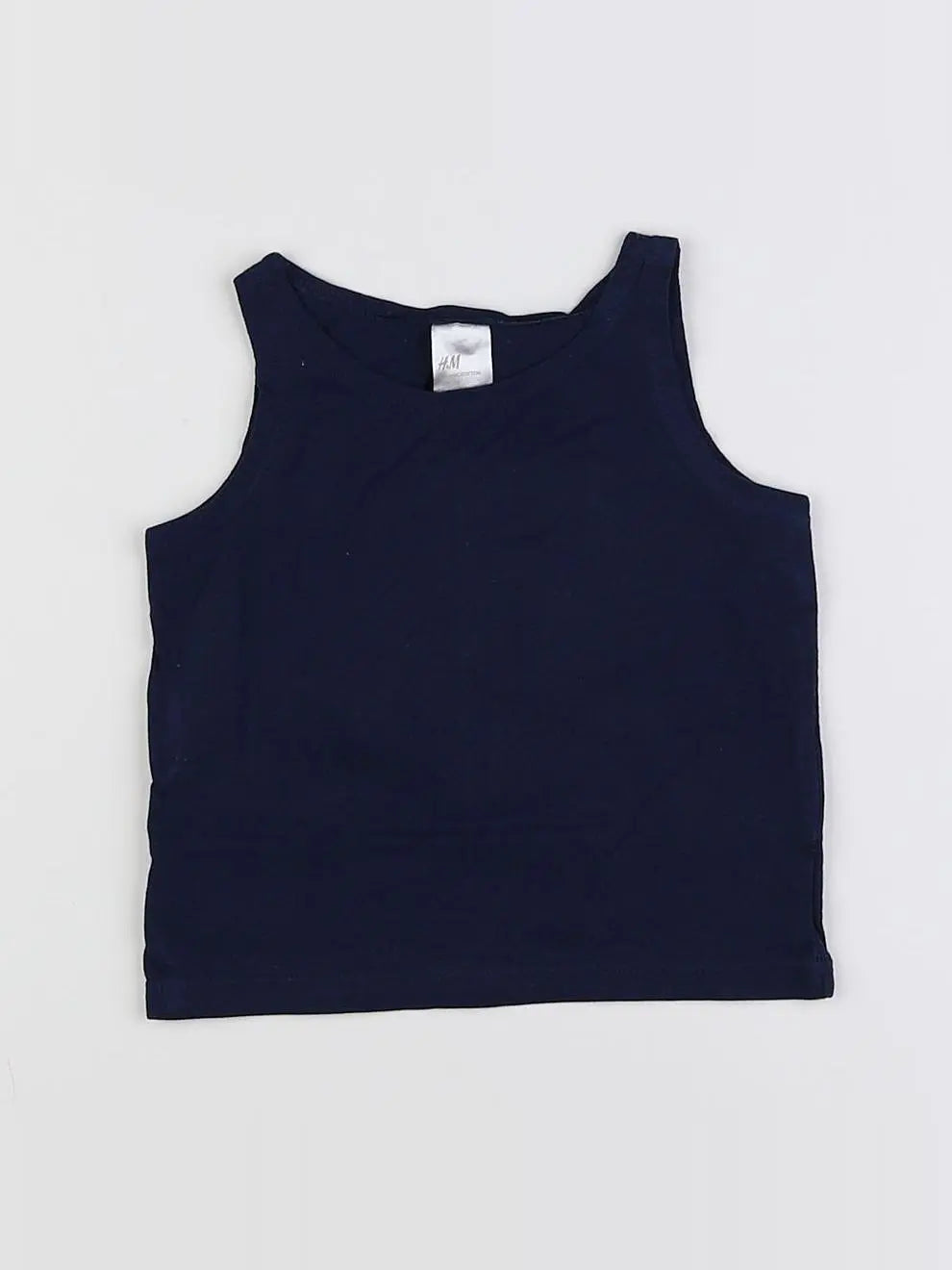H&M - débardeur bleu - 6 mois
