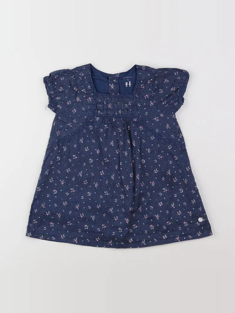 Natalys - robe bleu - 12 mois
