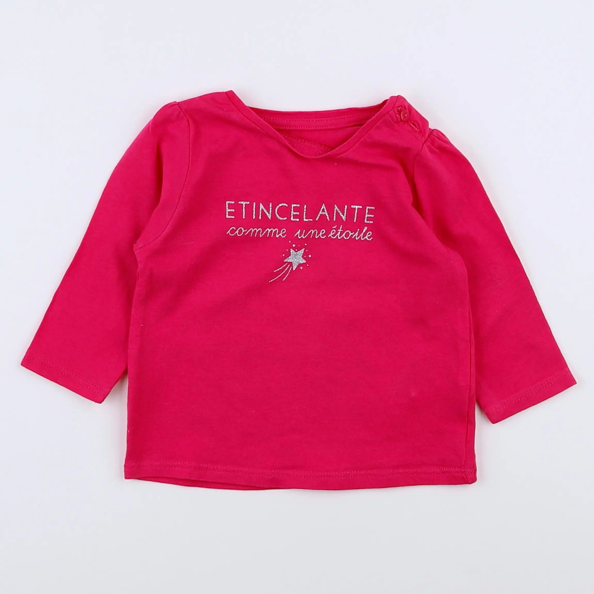 Vertbaudet - tee-shirt rose - 3 mois