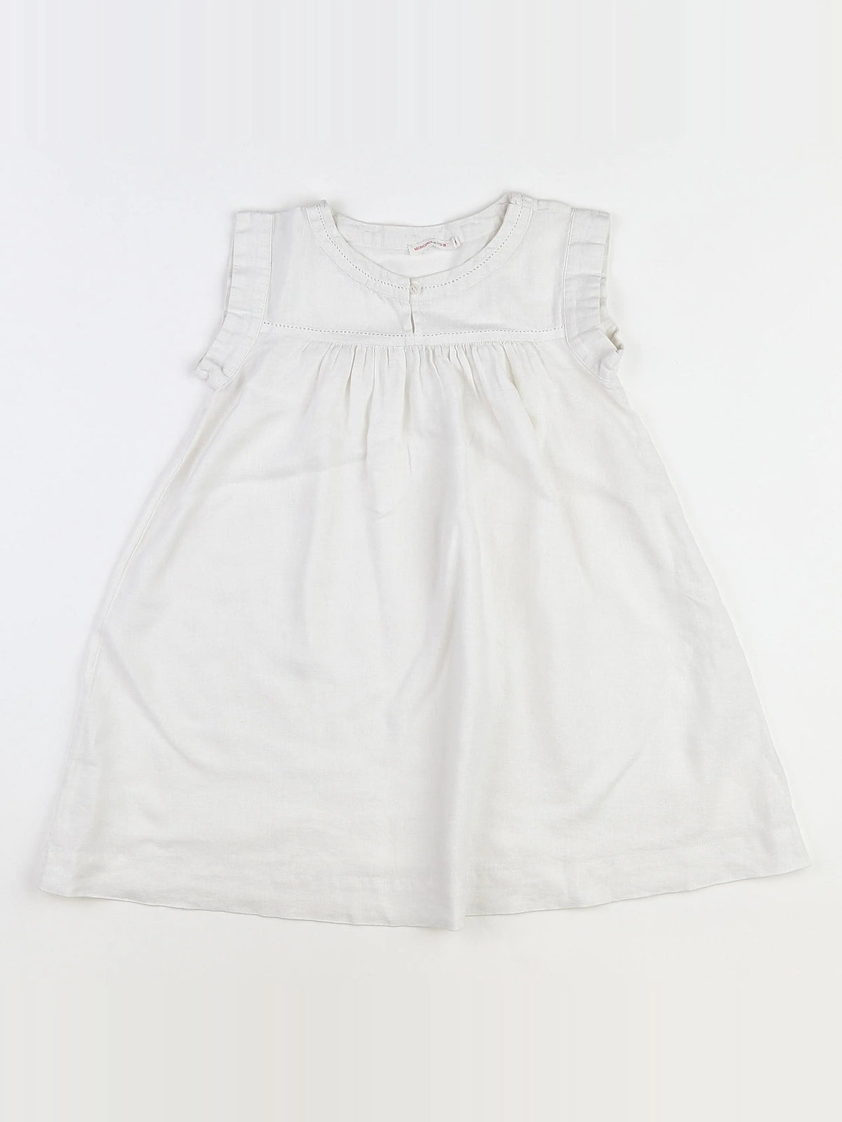 Monoprix - robe blanc - 6 ans
