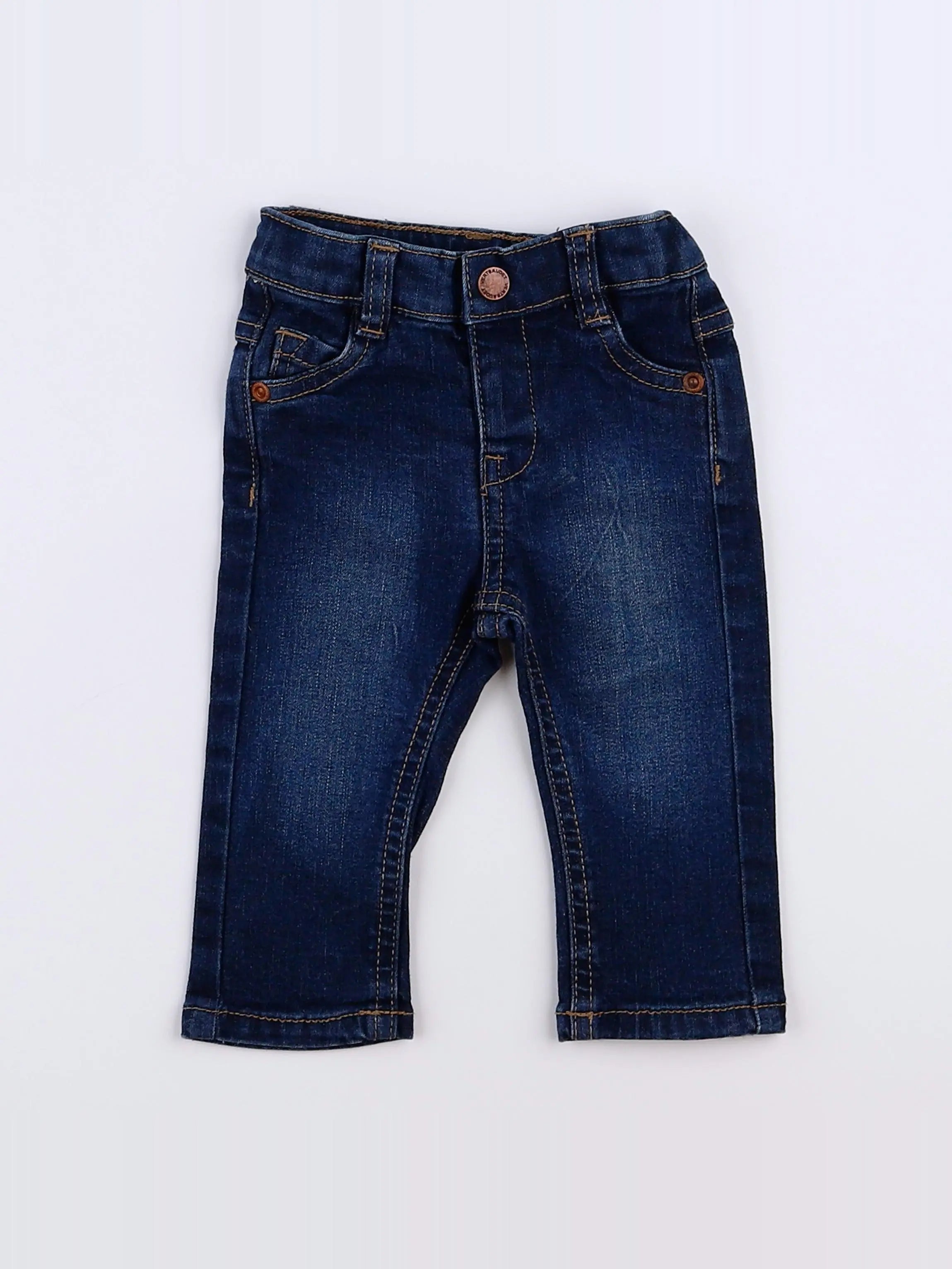 Vertbaudet - jean bleu - 3 mois