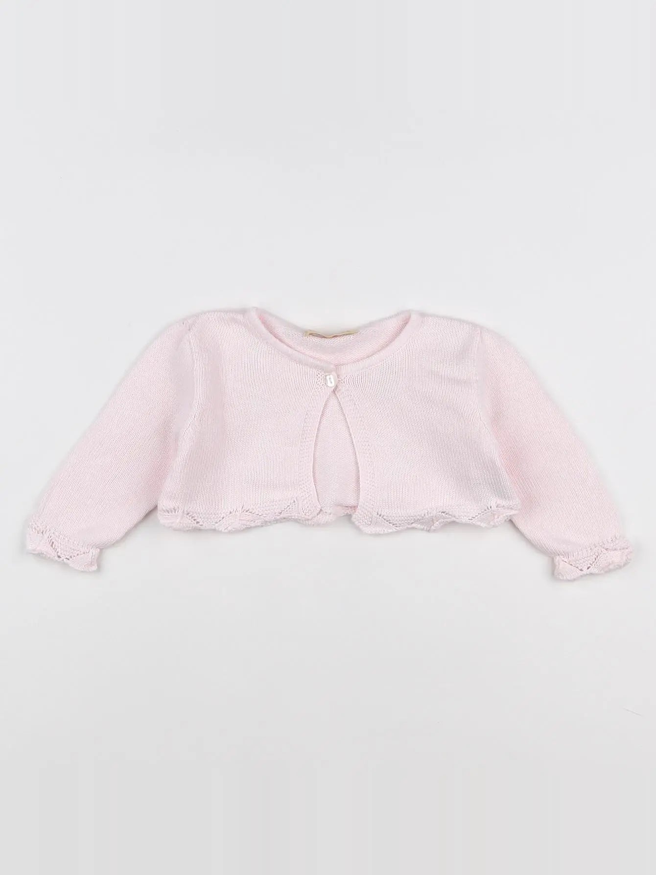 Lola Palacios - gilet rose - 6 mois