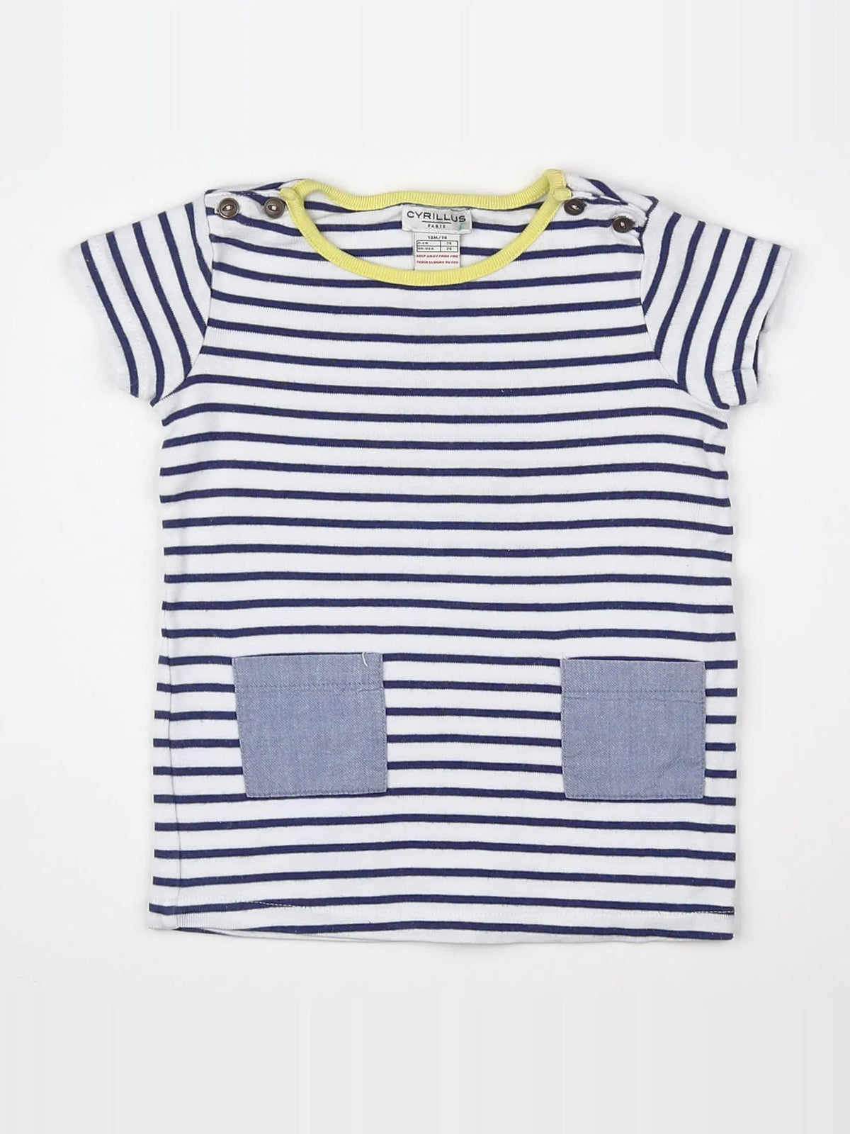 Cyrillus - robe bleu - 12 mois