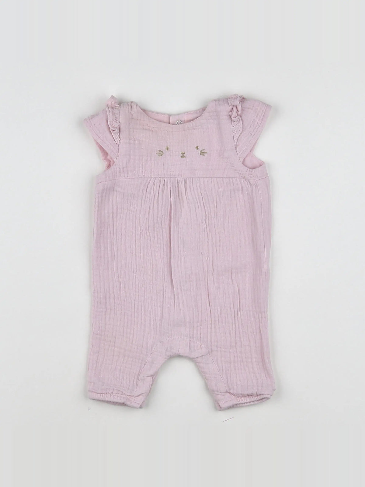 Vertbaudet - combinaison rose - 1 mois