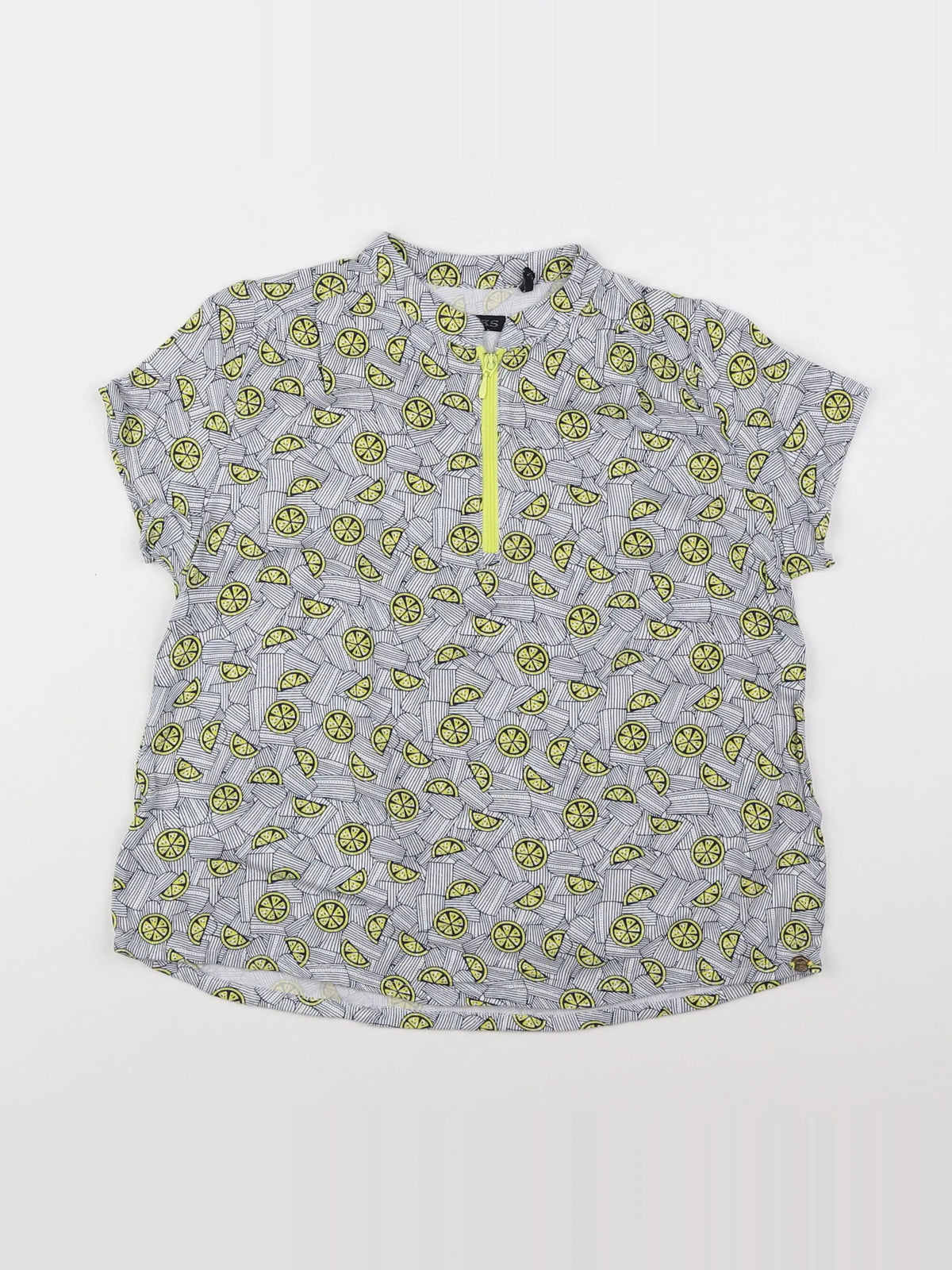 IKKS - blouse bleu, jaune - 8 ans