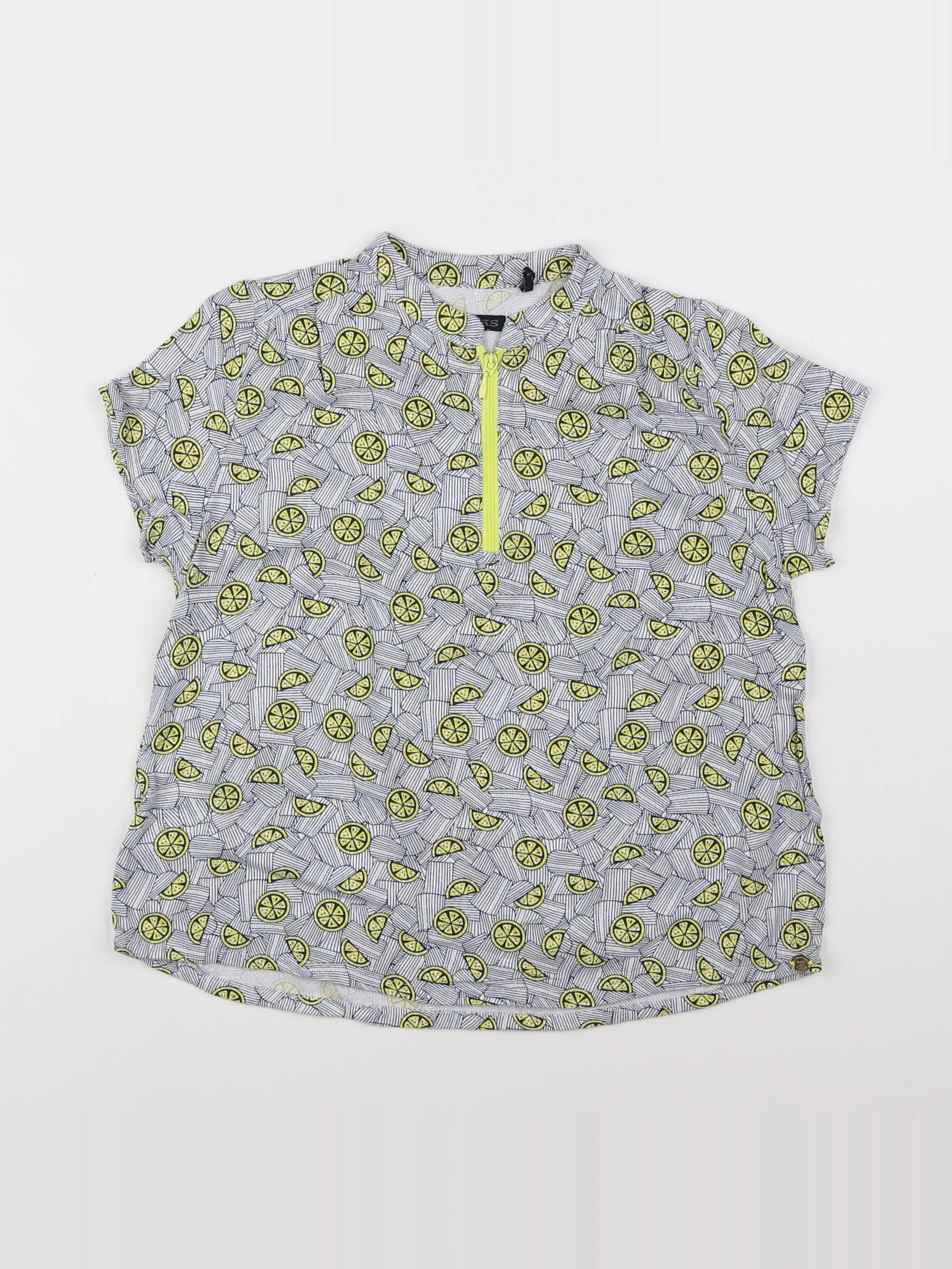 IKKS - blouse bleu, jaune - 8 ans
