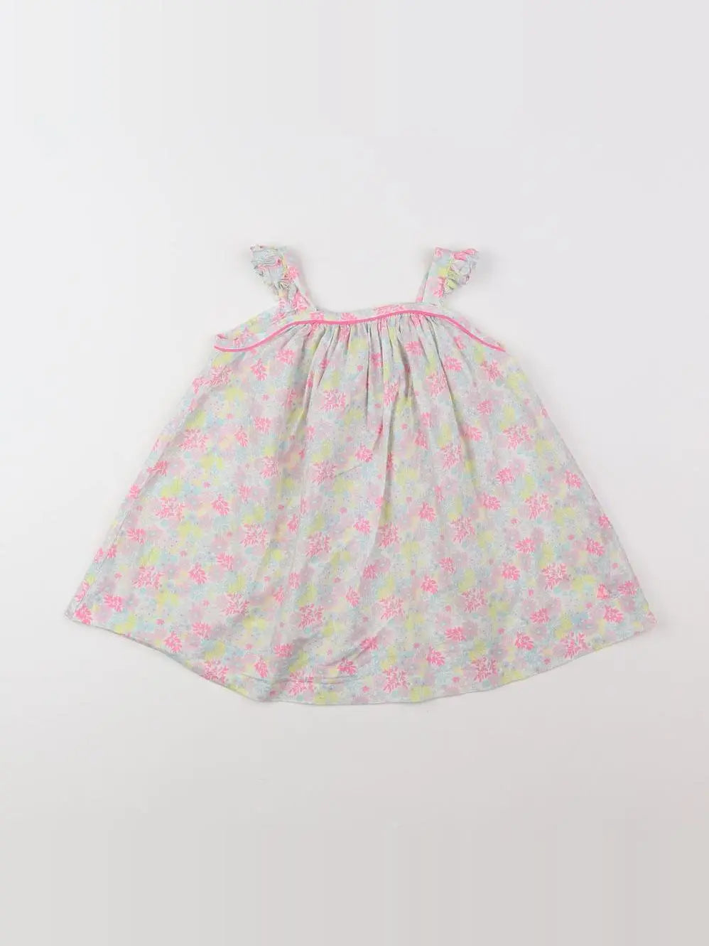 Petit Bateau - robe multicolore - 12 mois