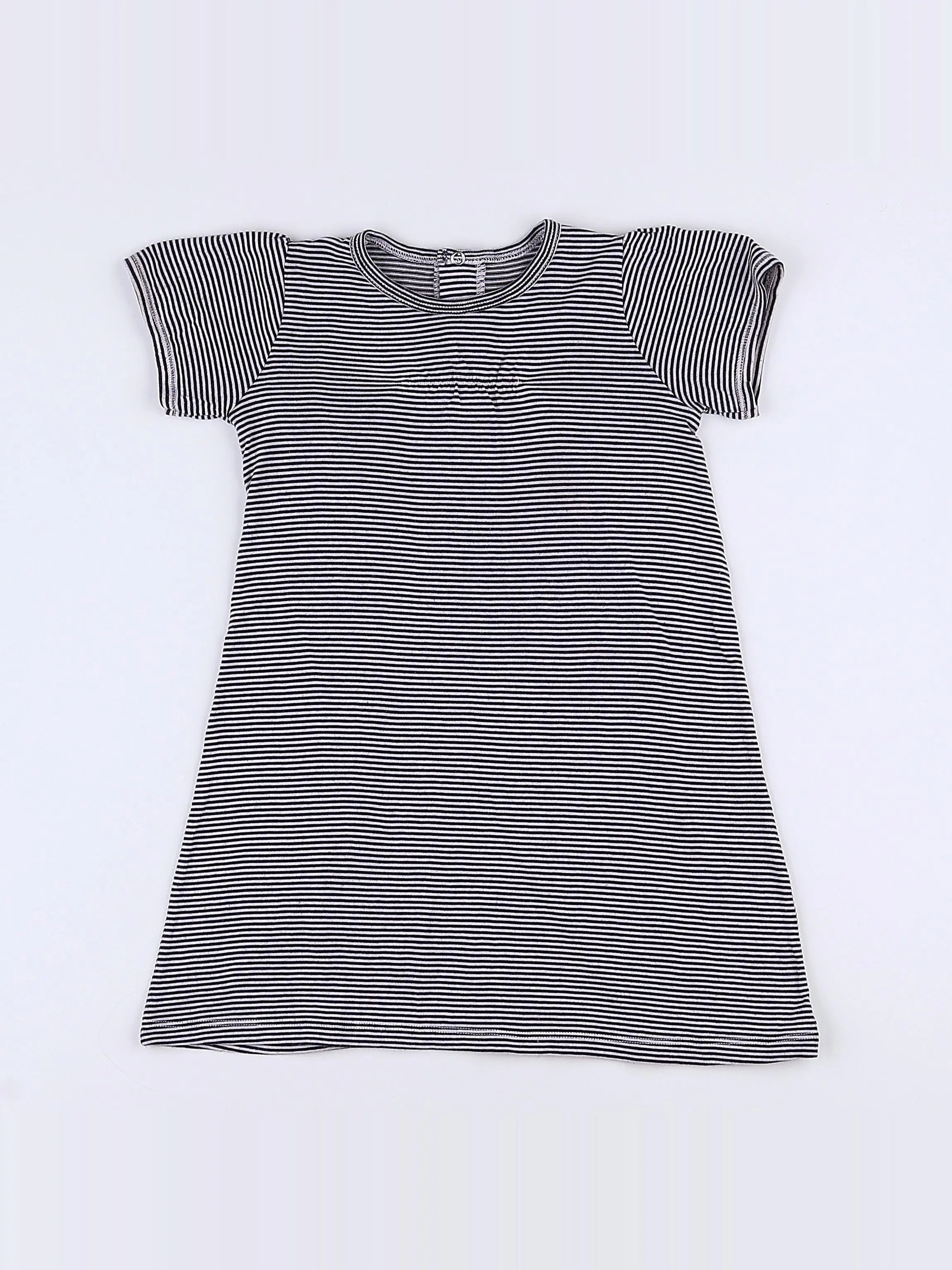 Petit Bateau - robe bleu - 18 mois