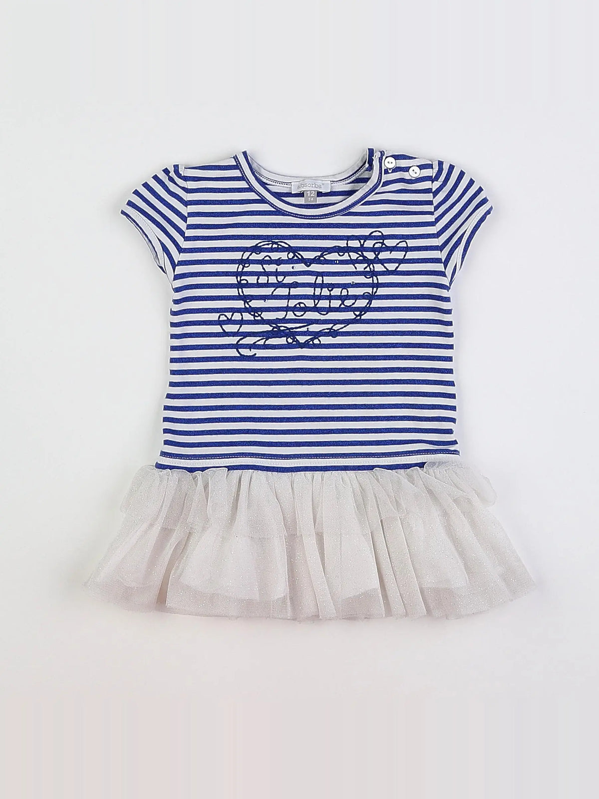 Absorba - robe bleu - 12 mois