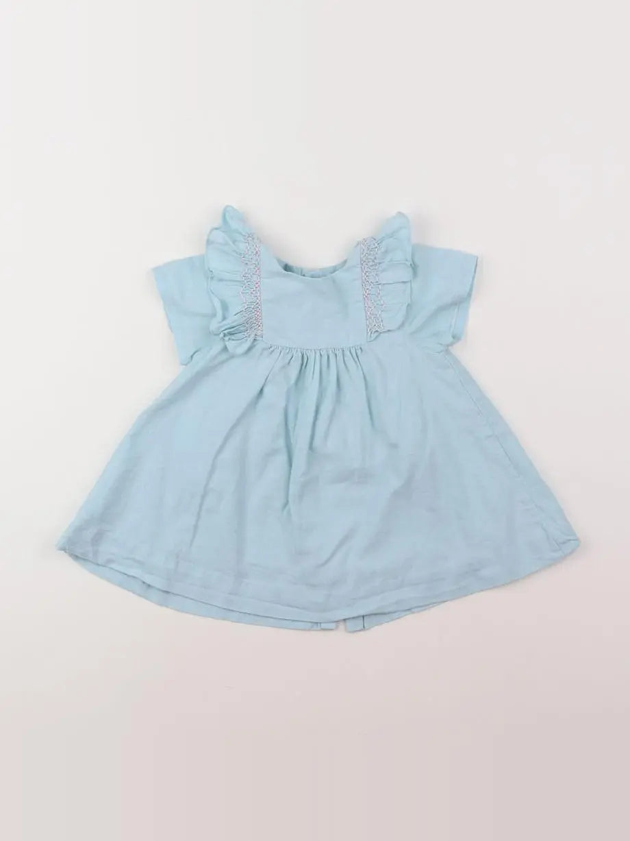 Jacadi - robe bleu - 12 mois